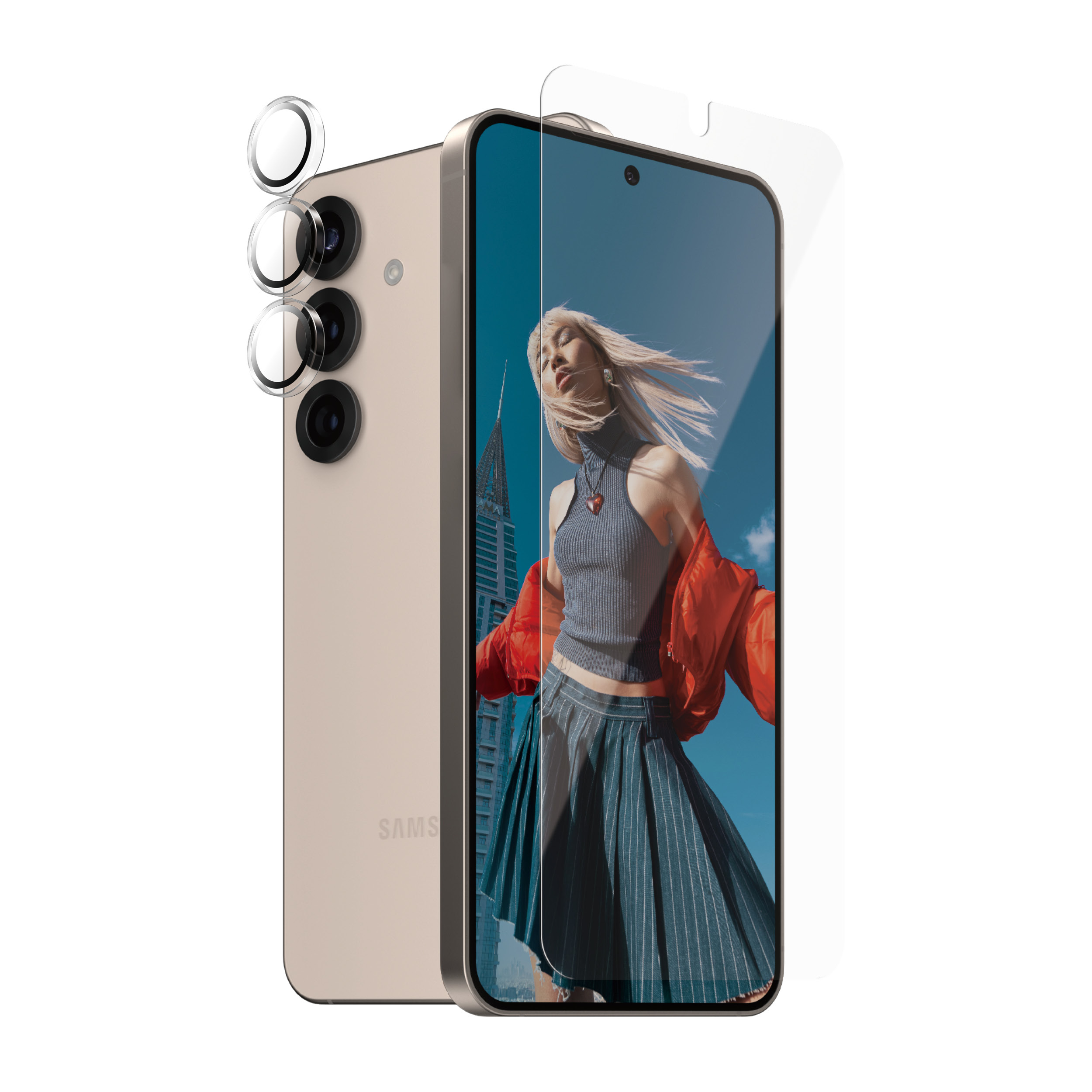 PanzerGlass ® 2-in-1 Pakke Samsung Galaxy S25