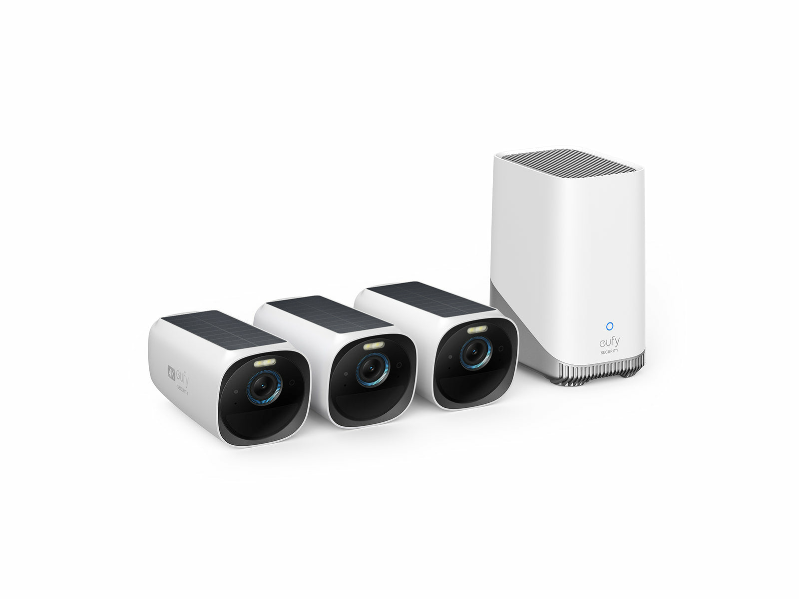 Eufy eufyCam S330 (eufyCam 3) 3-Cam Kit Kasse IP-sikkerhedskamera Udendørs 3840 x 2160 pixel Væg