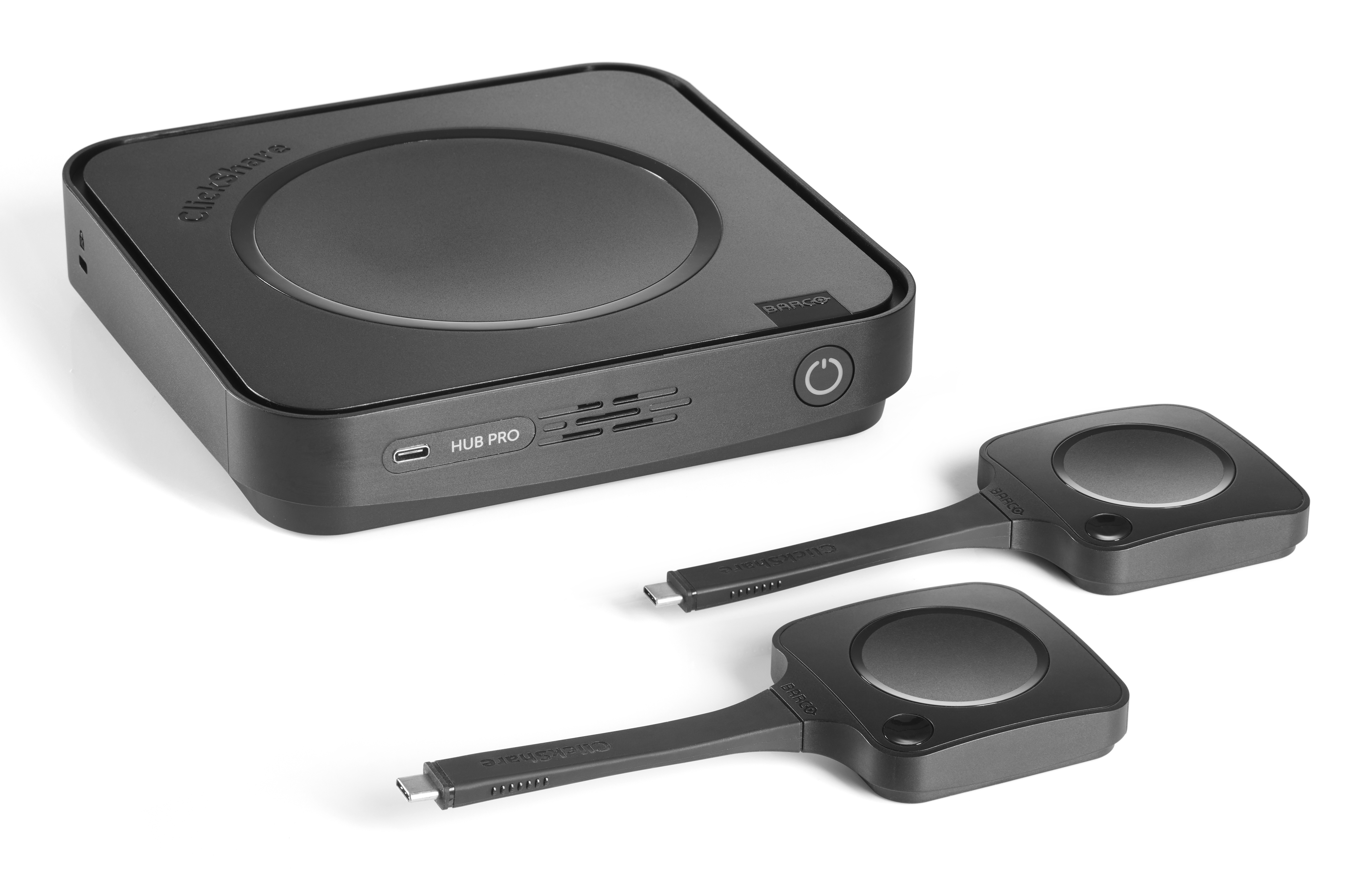 Barco ClickShare Hub Pro system til videokonference Ethernet LAN System til administration af videokonferencetjeneste