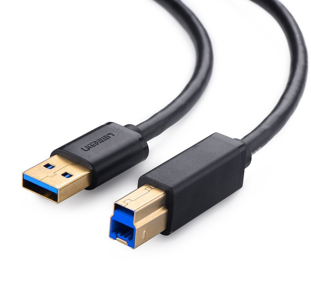 Ugreen 10372 USB-kabel USB 3.2 Gen 1 (3.1 Gen 1) 2 m USB A USB B Sort