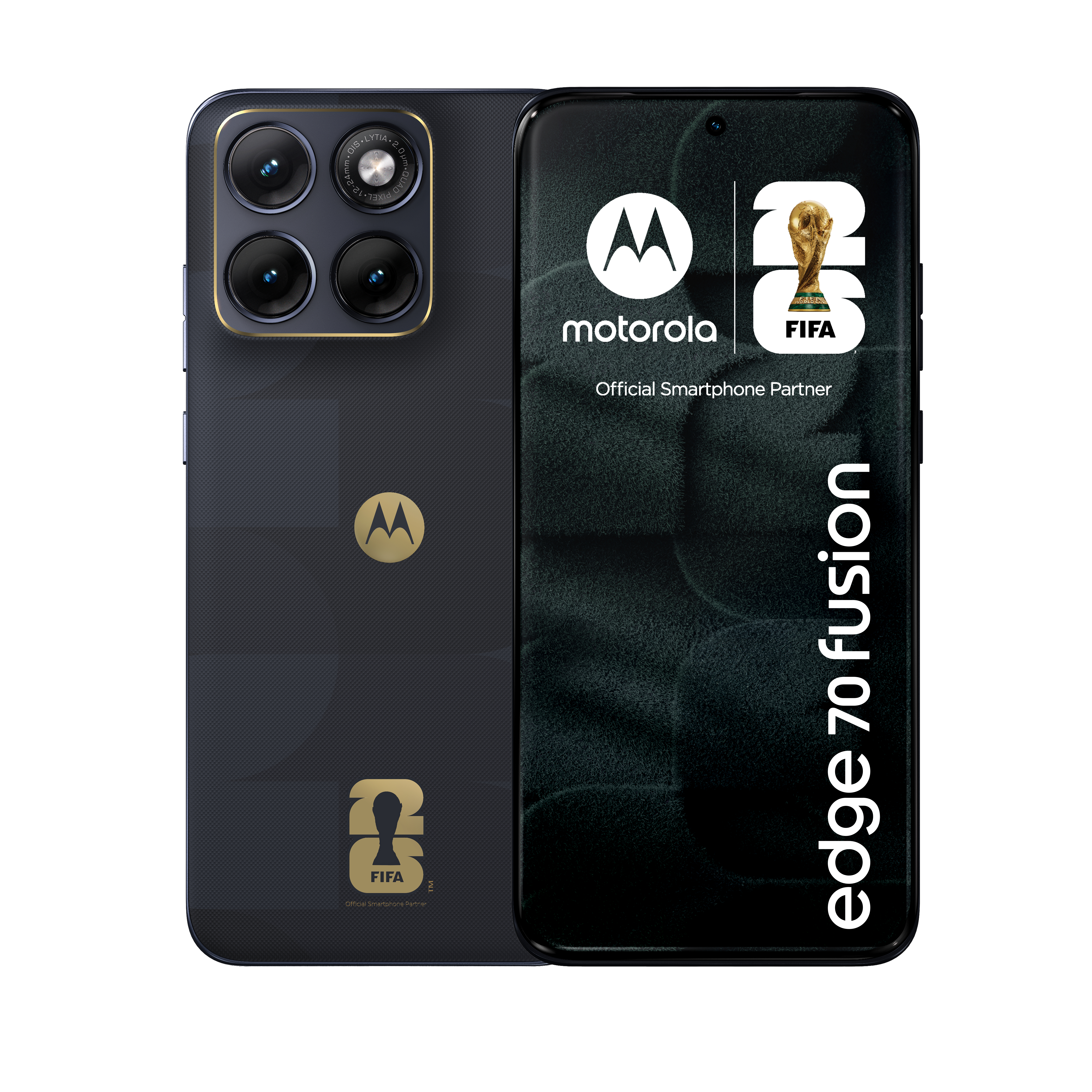 Motorola edge 70 fusion FIFA Edition 17,2 cm (6.78") Dual SIM Android 16.0 5G USB Type-C 8 GB 256 GB 5200 mAh Sort