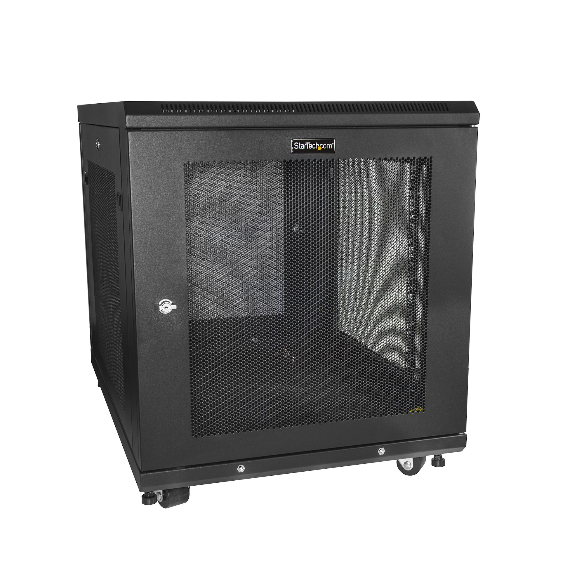 StarTech.com RK1233BKM stativ 12U Fritstående reol Sort
