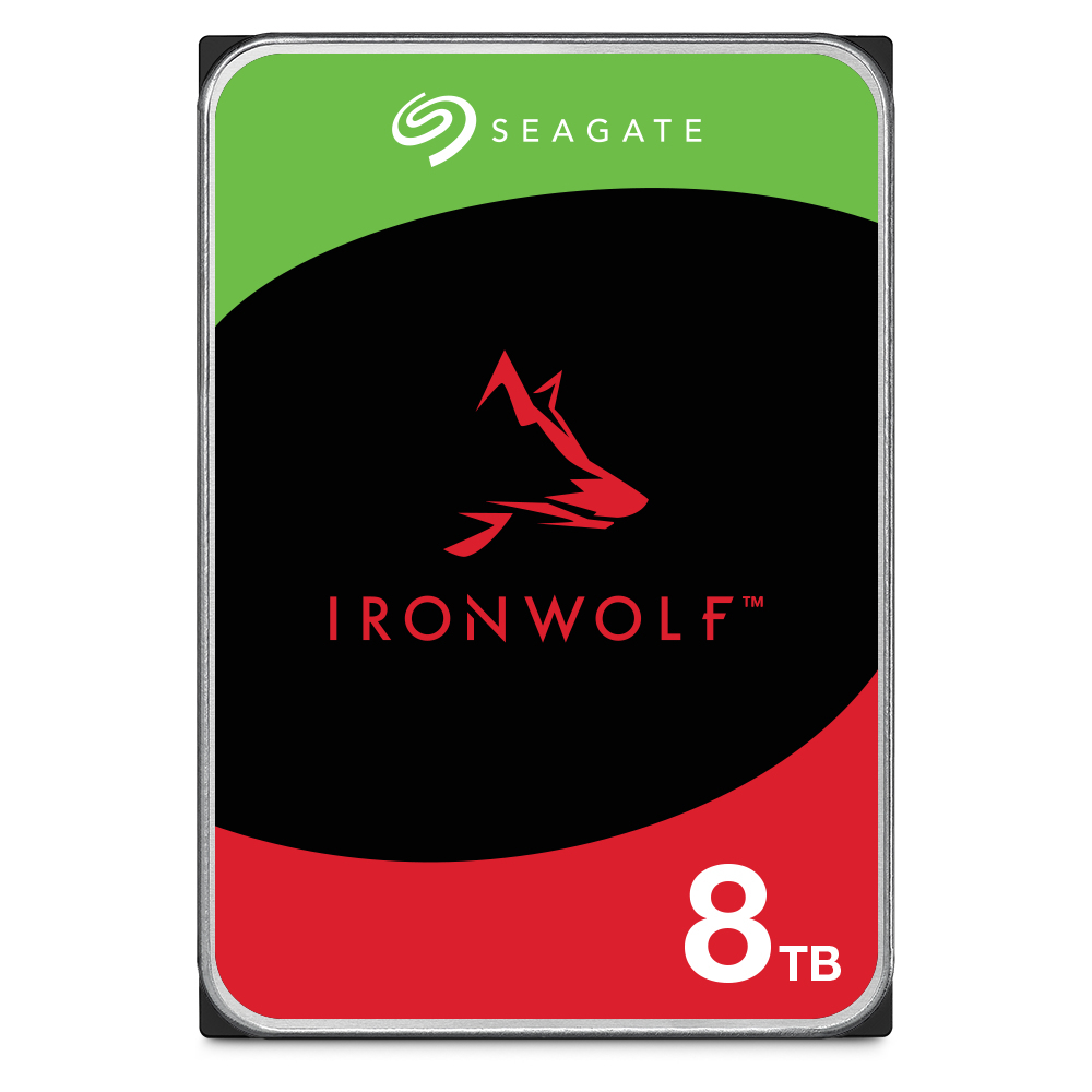 Seagate IronWolf ST8000VN002 4 PACK harddisk 8 TB 5400 rpm 256 MB 3.5" Serial ATA III