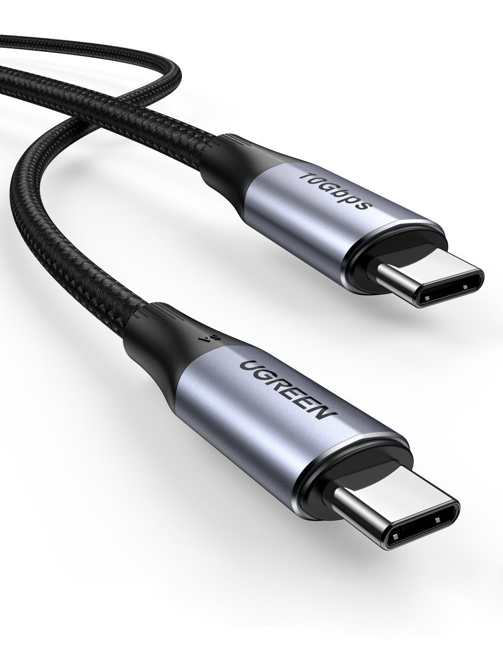 Ugreen 80150 USB-kabel USB 3.2 Gen 2 (3.1 Gen 2) USB C Sort