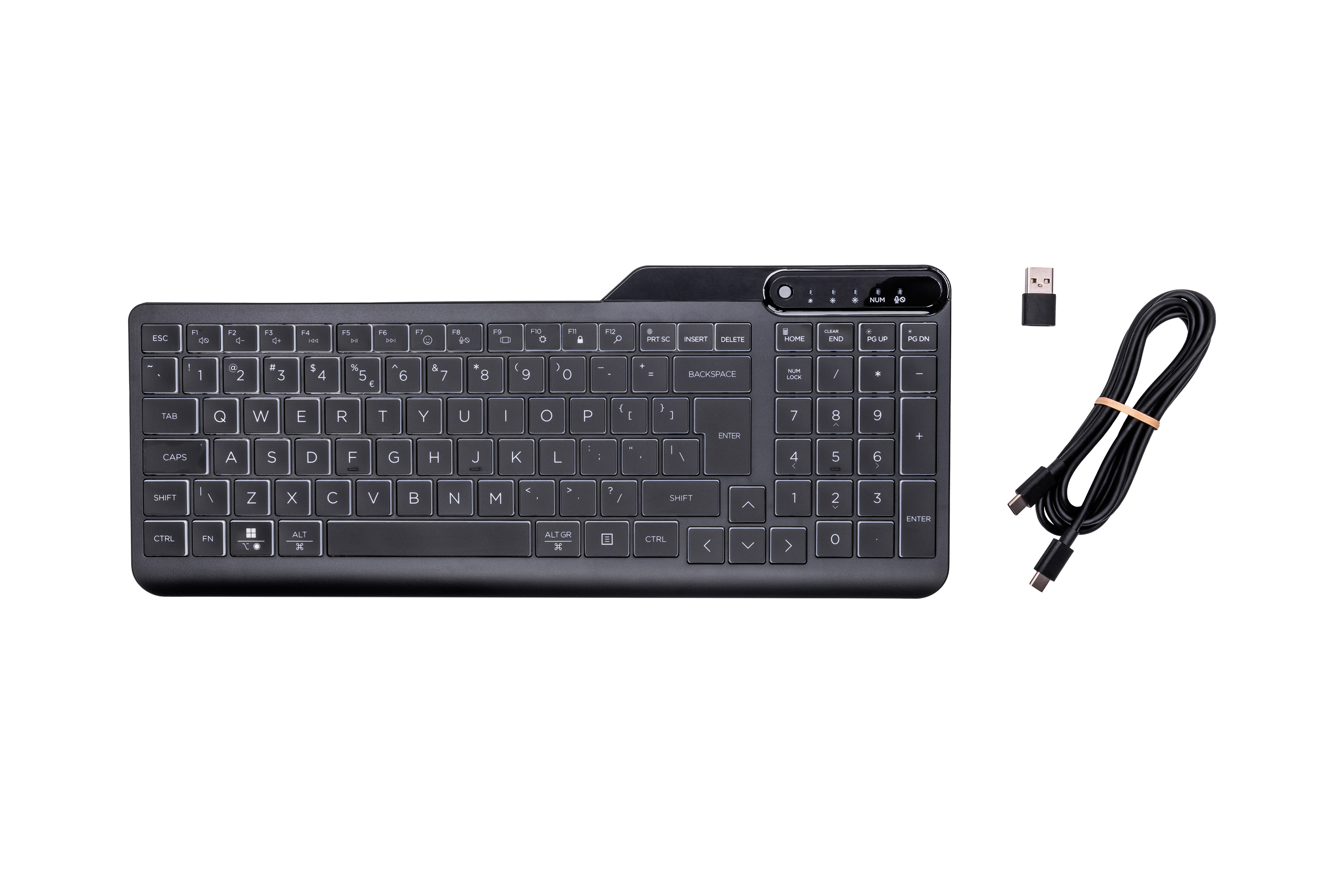 HP 400 bagbelyst tastatur med ledning