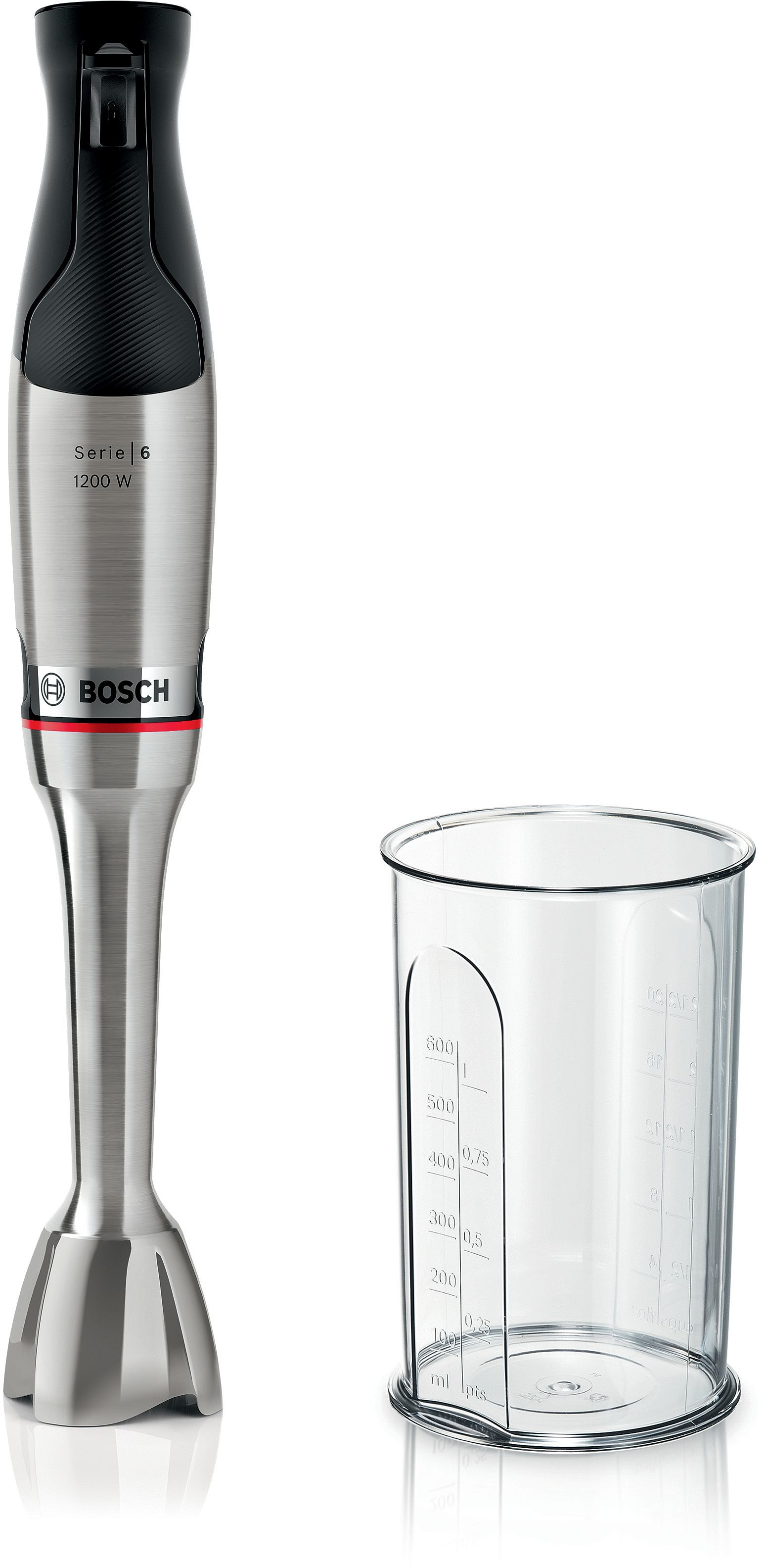 Bosch Serie 6 MSM6M810 blender 0,6 L Nedsænkning blender 1200 W Rustfrit stål