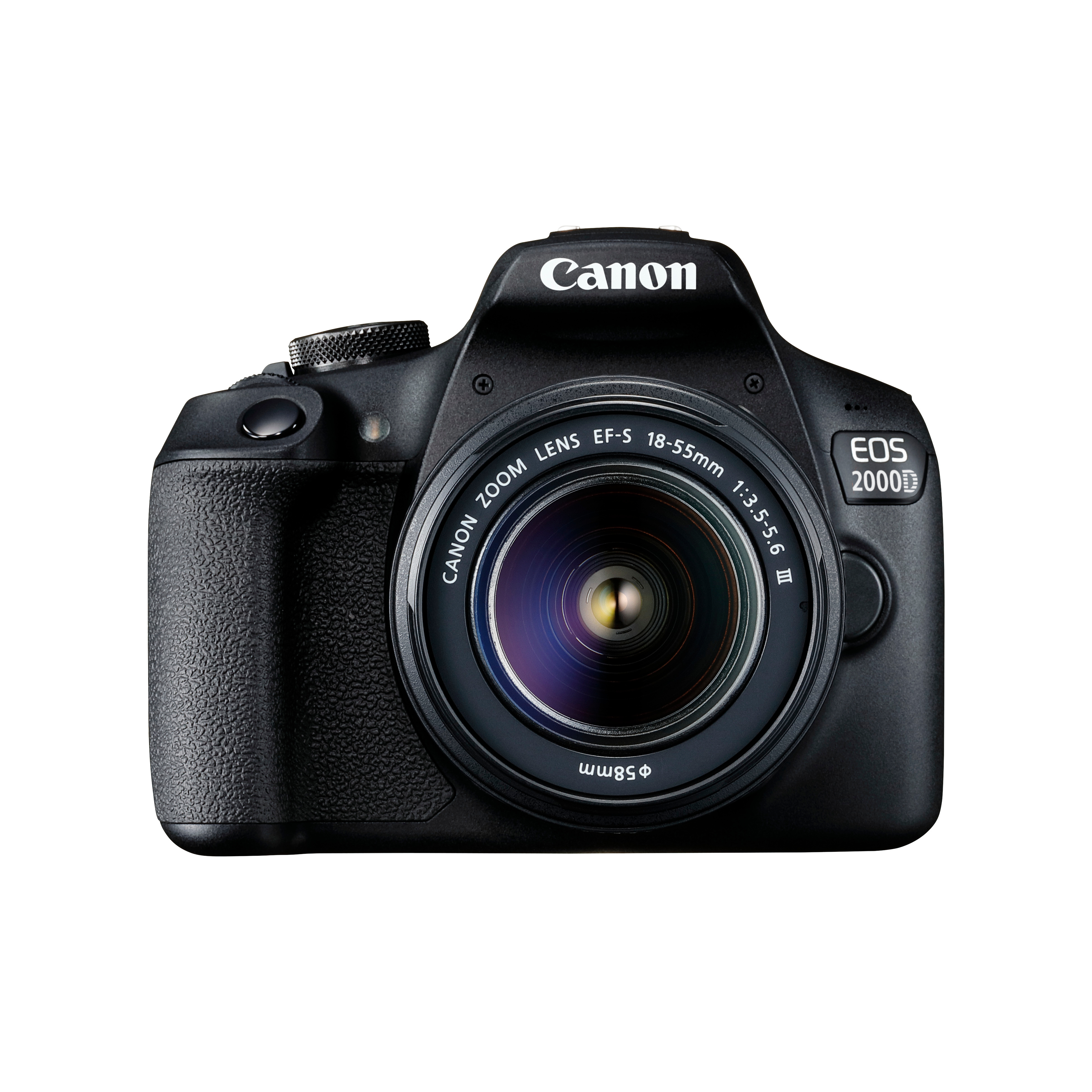 Canon EOS 2000D + EF-S 18-55mm f/3.5-5.6 III SLR kamerasæt 24,1 MP CMOS 6000 x 4000 pixel Sort
