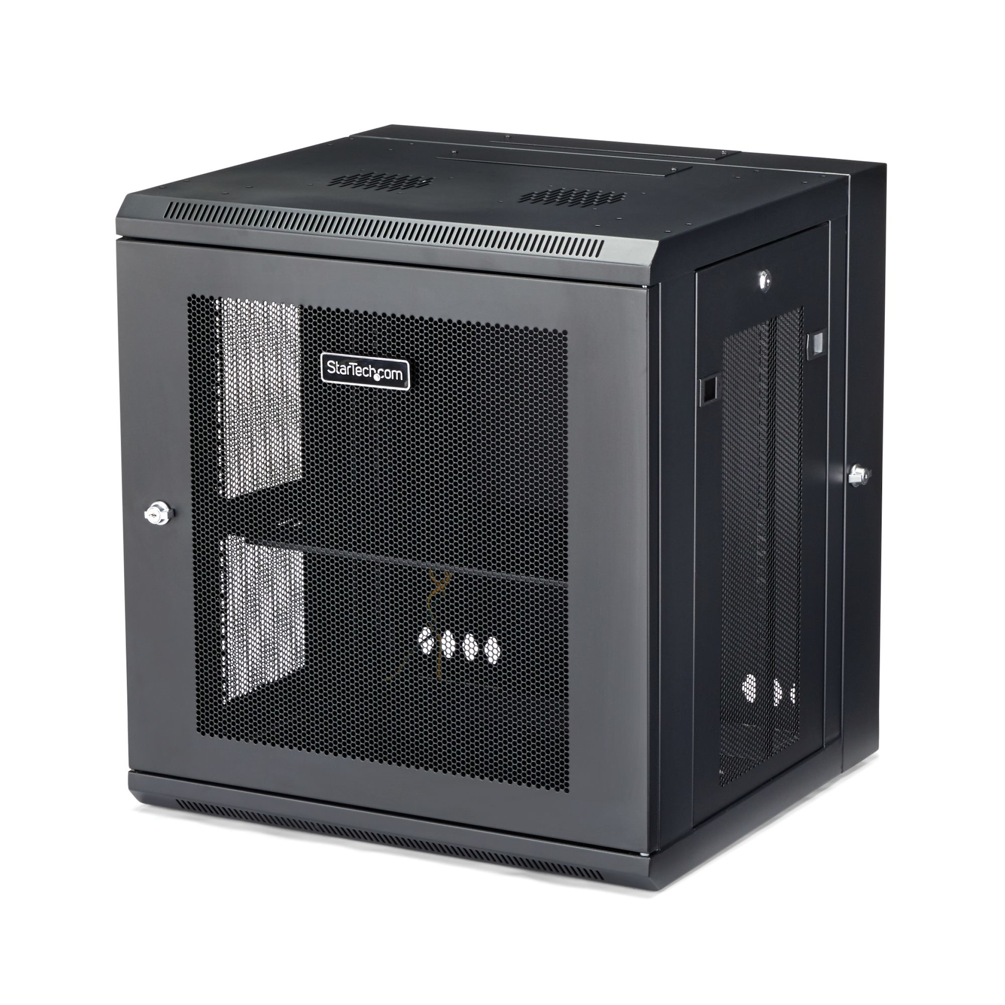 StarTech.com RK12WALHM stativ 12U Vægmonteret stativ Sort