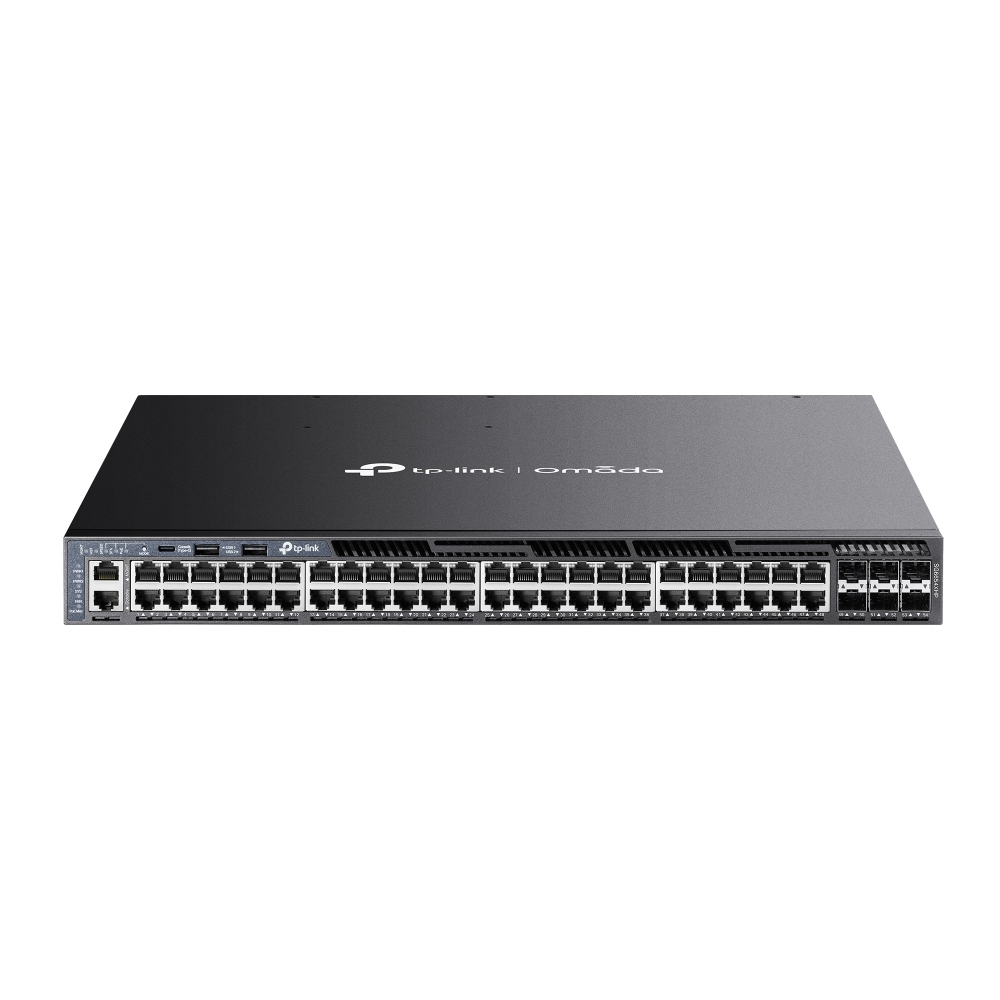 TP-Link Omada SG6654XHP netværksswitch Administreret L3 Gigabit Ethernet (10/100/1000) Strøm over Ethernet (PoE) 1U Sort