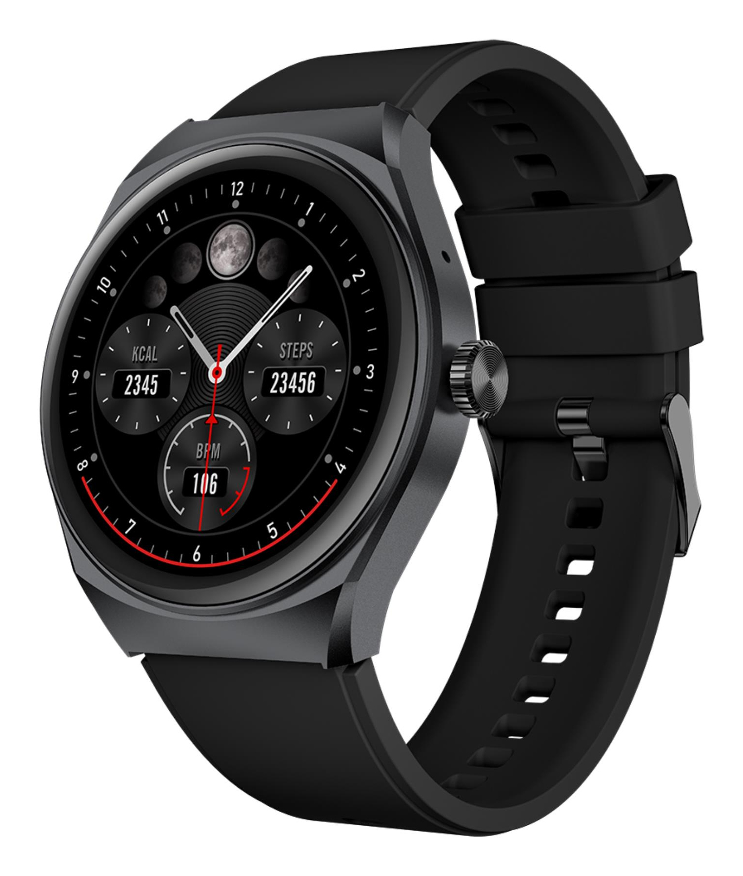 Celly TRAINERHALOBK Smartwatch og sportsur 3,51 cm (1.38") Digital 240 x 240 pixel Sort GPS (satellit)