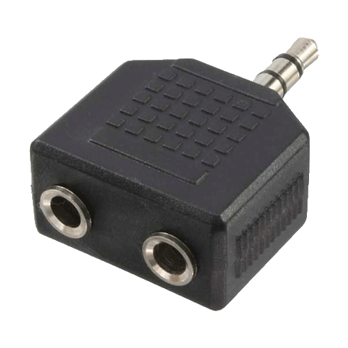 LogiLink CA1002 kabel kønsskifter 3.5mm 2x3.5mm Sort