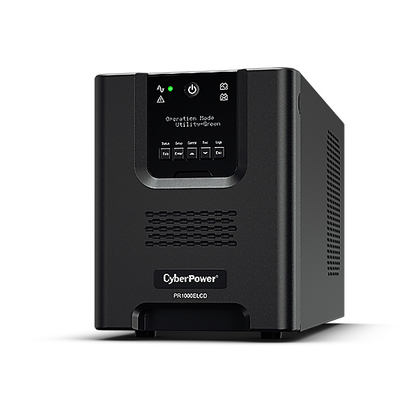 CyberPower PR1000ELCD UPS-enhed Interaktivt indgangsstik 1 kVA 900 W 8 AC stikkontakt(er)