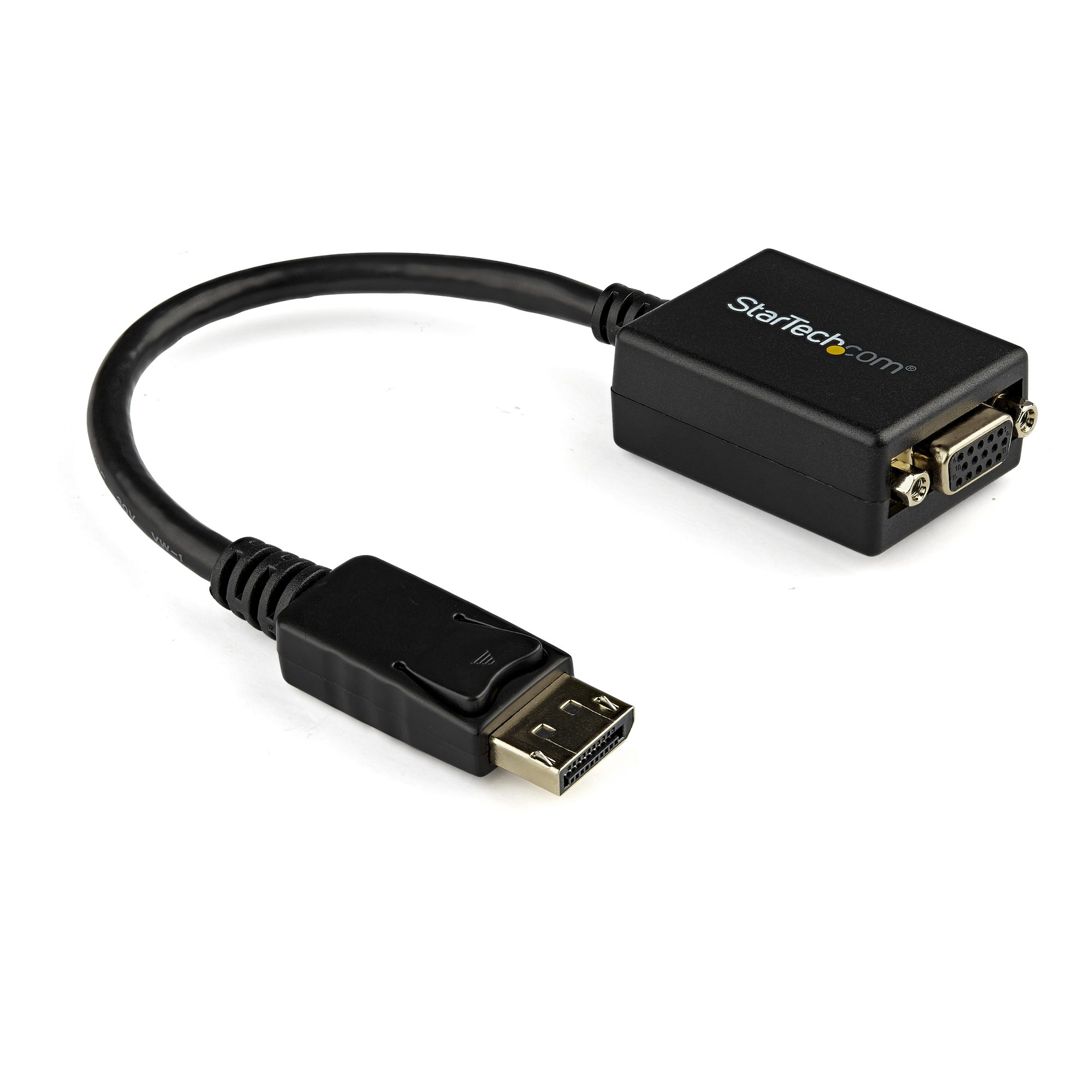 StarTech.com DP2VGA2 videokabel adapter 0,225 m DisplayPort VGA (D-Sub) Sort