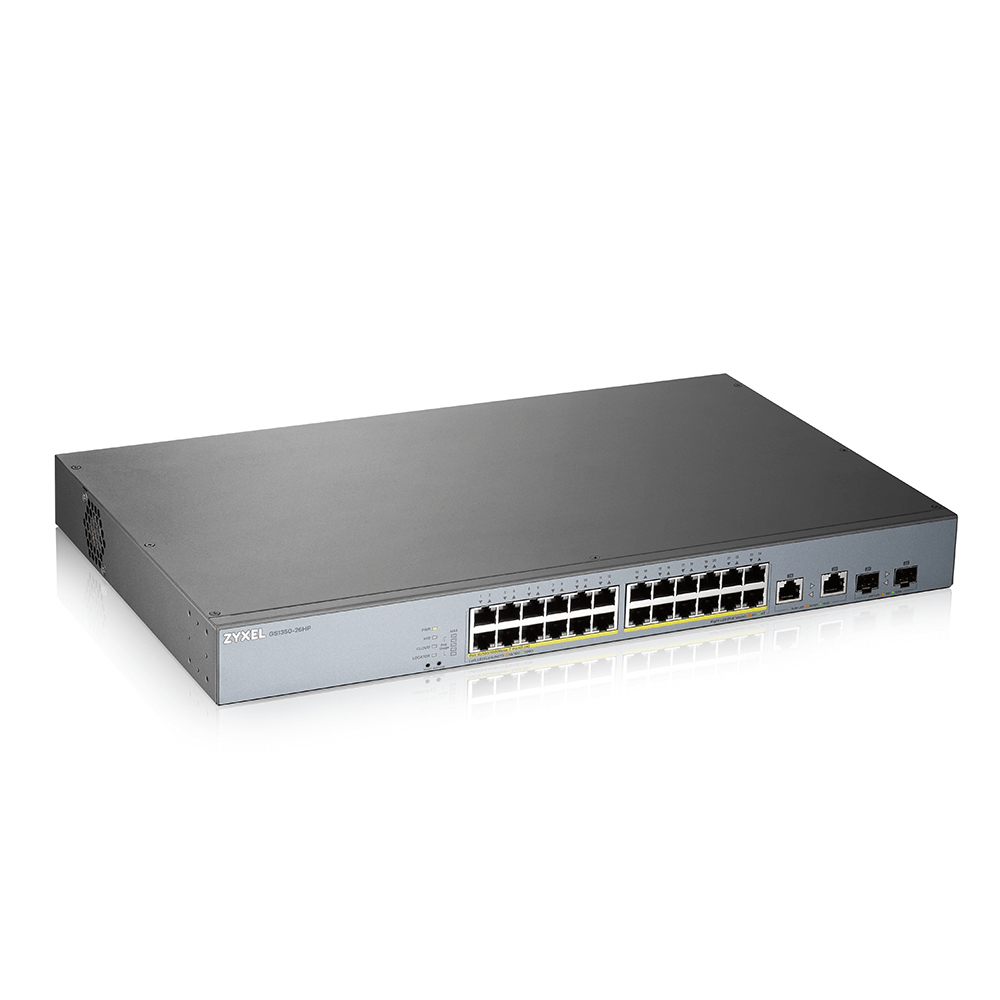Zyxel GS1350-26HP-EU0101F netværksswitch Administreret L2 Gigabit Ethernet (10/100/1000) Strøm over Ethernet (PoE) Grå