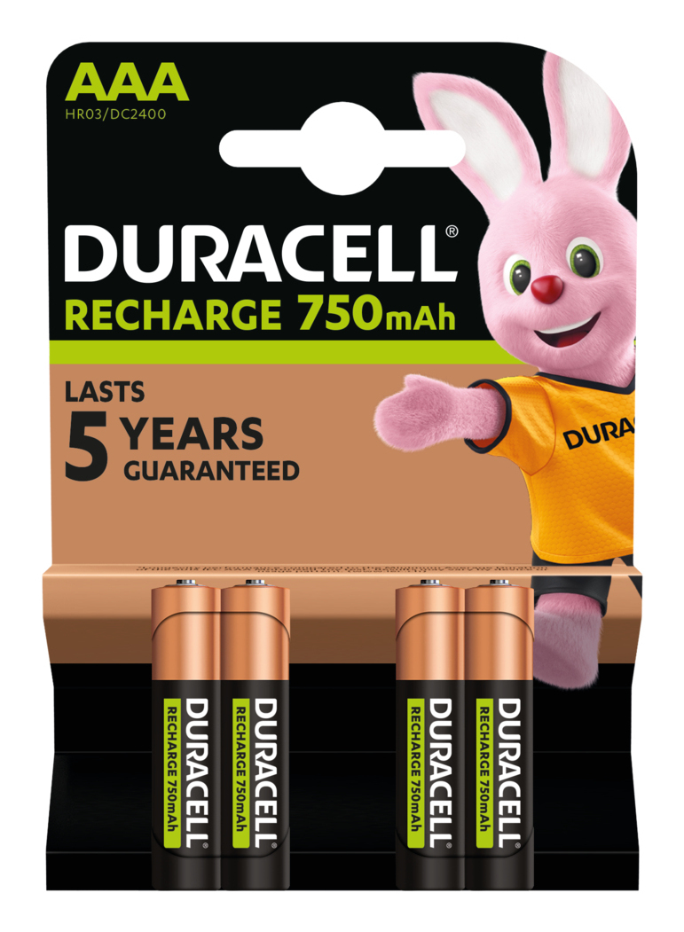 Duracell AAA (4pcs) Genopladeligt batteri Nikkel-Metalhydrid (NiMH)