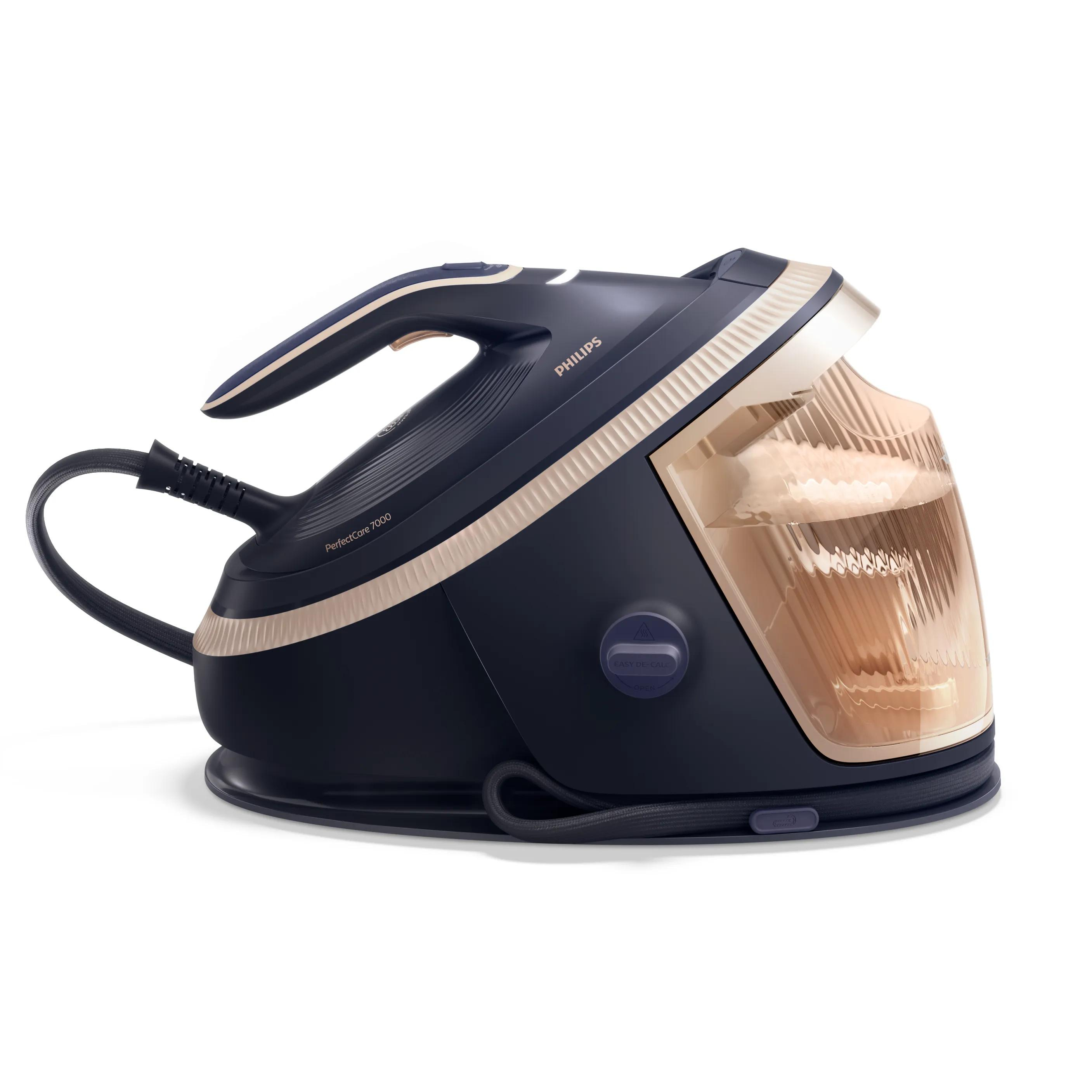 Philips PSG7300/20 Dampstrygning station 3120 W 1,5 L SteamGlide Elite-strygesål Mørkeblå, Grå