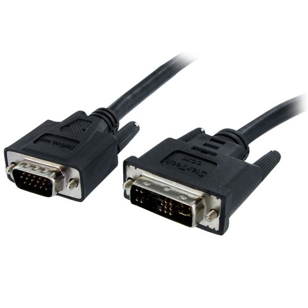 StarTech.com DVIVGAMM2M videokabel adapter 2 m DVI-A VGA (D-Sub) Sort