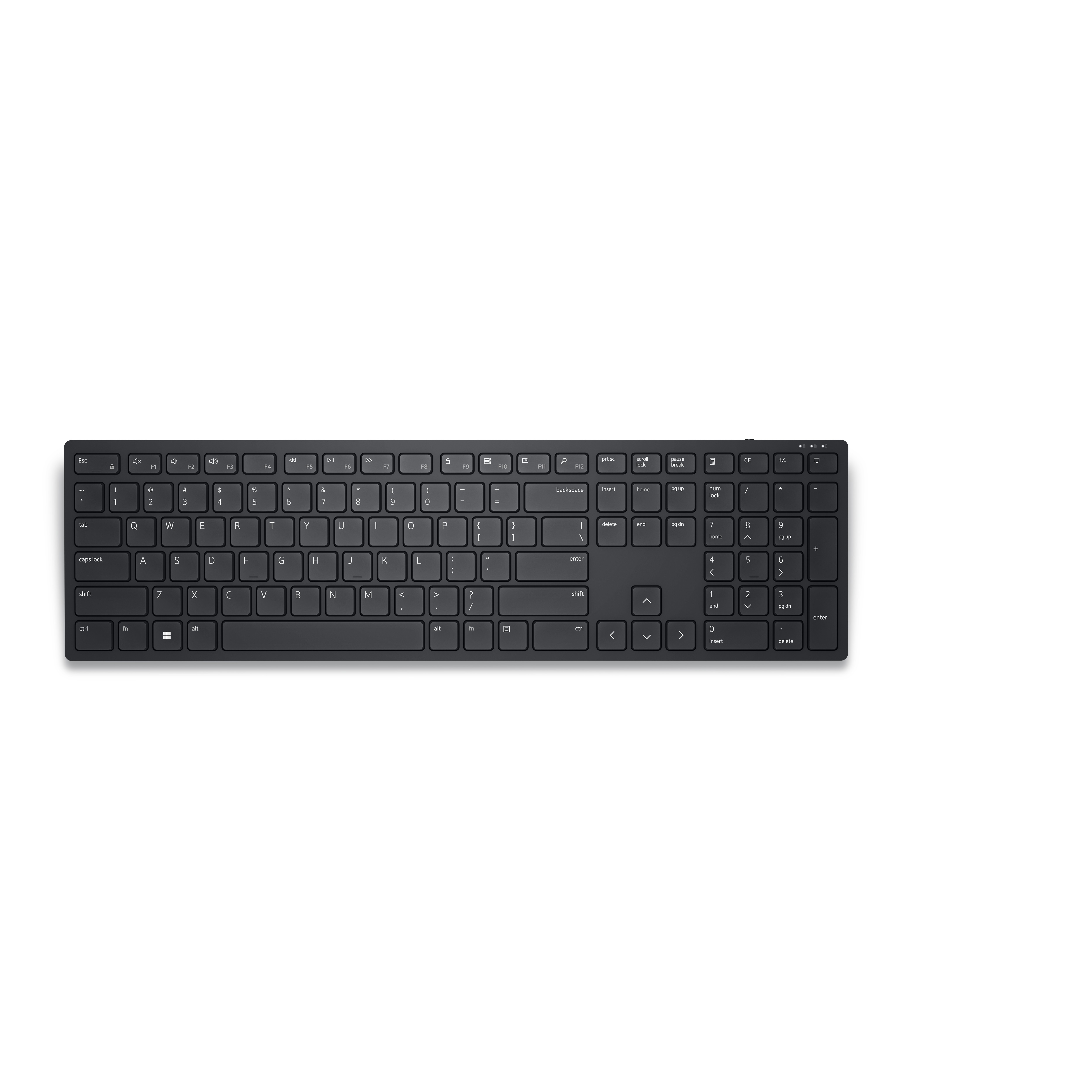 DELL KB500 tastatur Kontor RF trådløst QWERTY Nordisk Sort