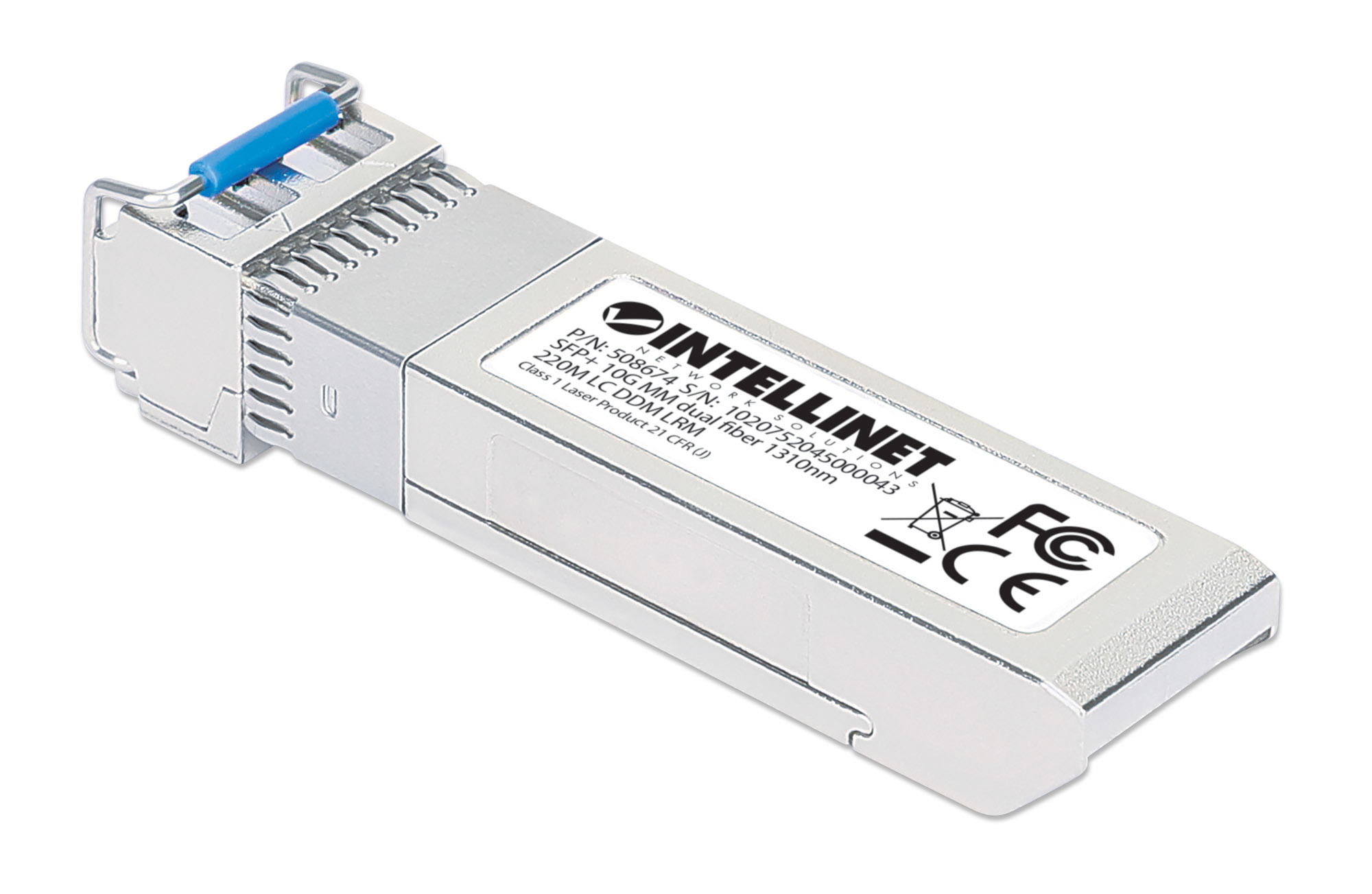 Intellinet 508674 modul til netværksmodtager Fiberoptisk 10000 Mbit/s SFP+ 1310 nm