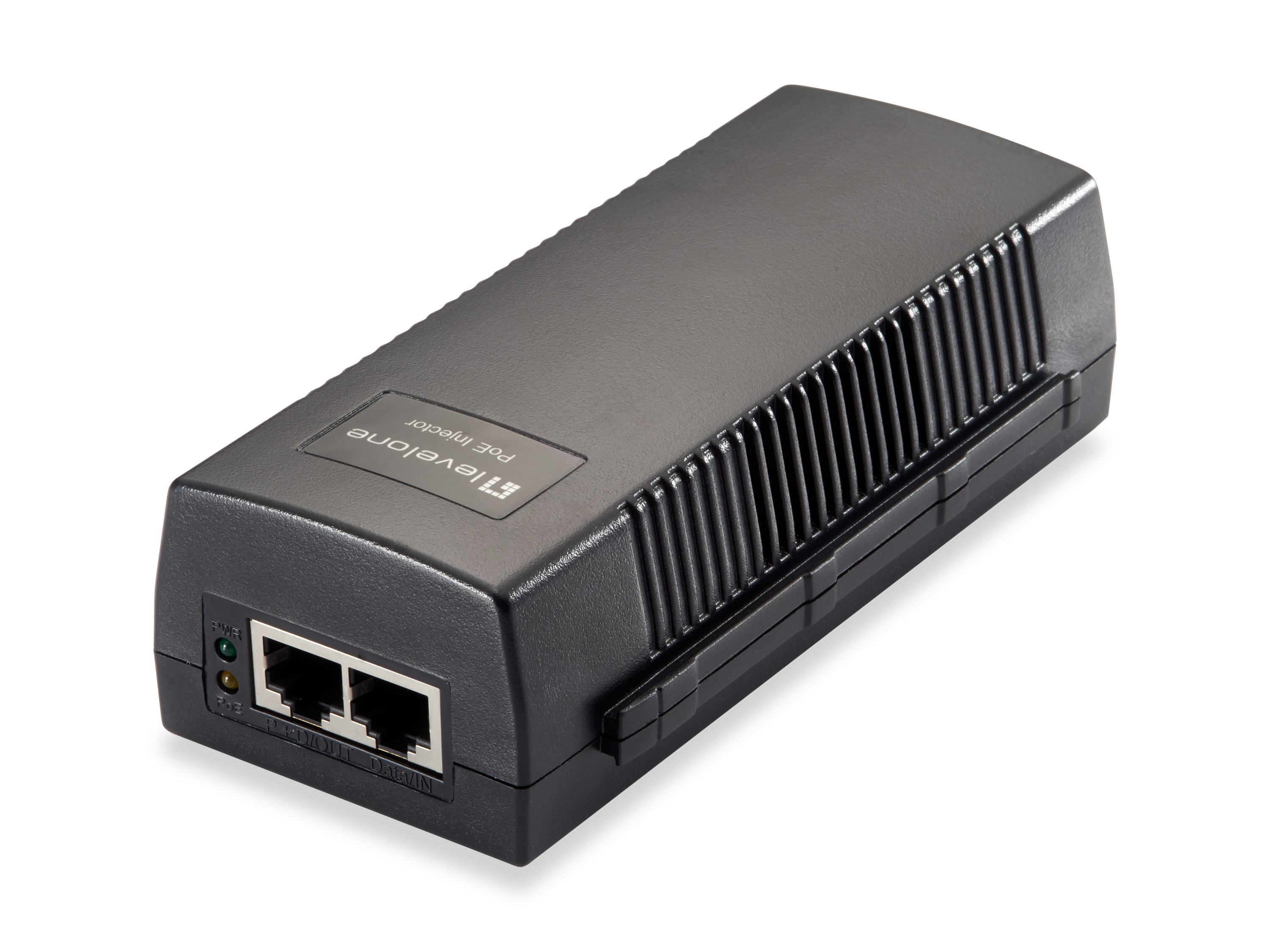 LevelOne POI-3010 PoE adapter Hurtigt ethernet, Gigabit Ethernet 52 V