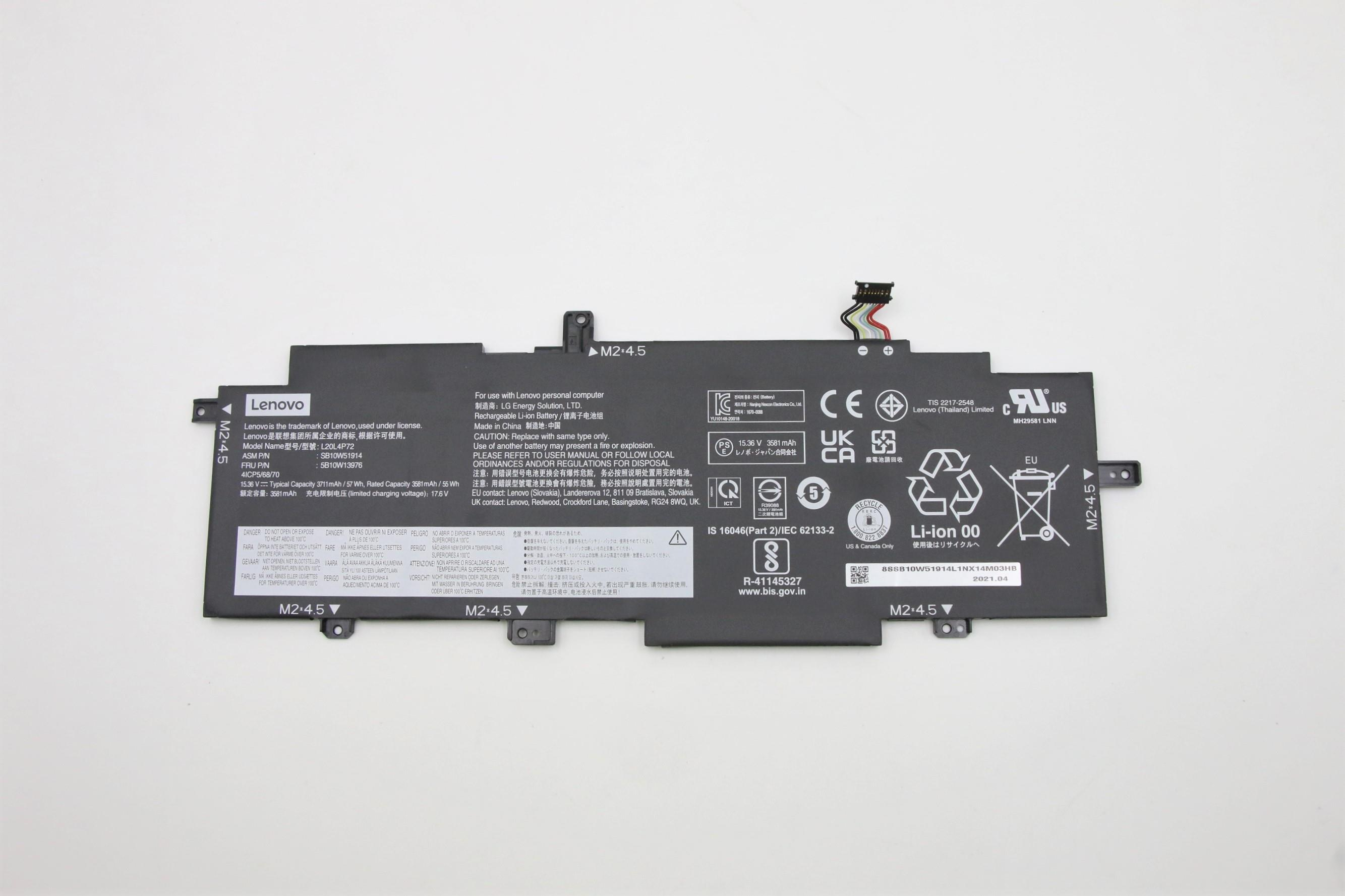Lenovo 5B10W13976 laptop reservedel Batteri