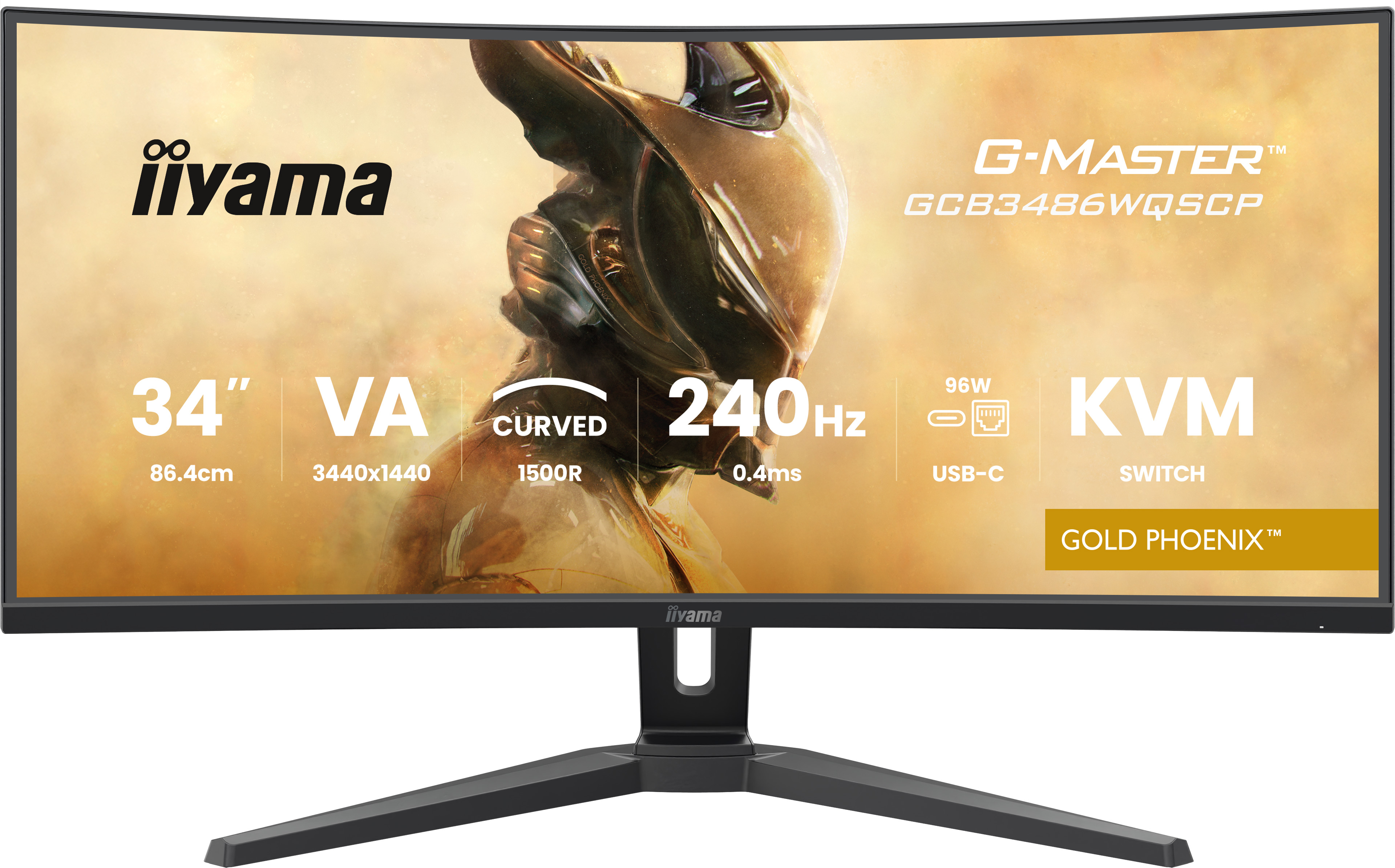 iiyama G-MASTER GCB3486WQSCP-B1 computerskærm 86,4 cm (34") 1440 x 3440 pixel 4K Ultra HD Sort