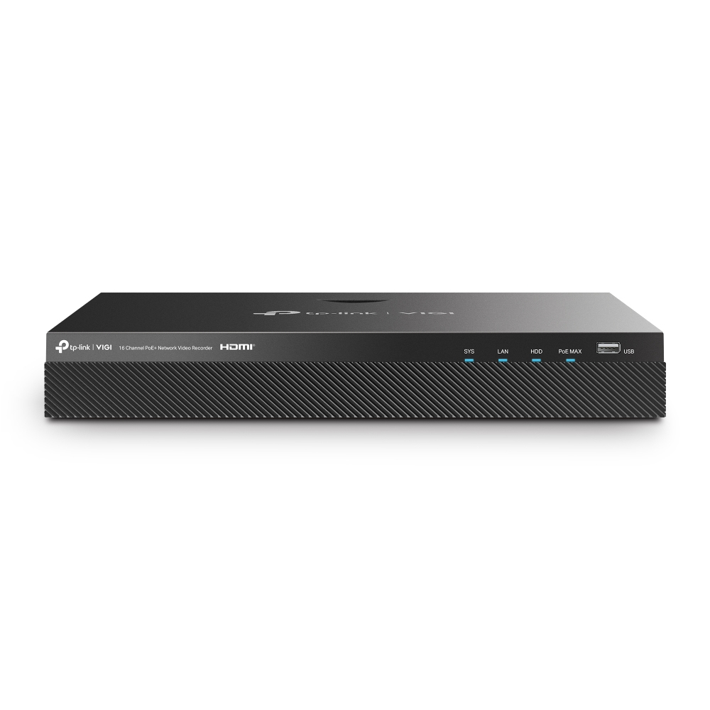 TP-Link VIGI NVR2016H-16P Netværk videooptager (NVR) Sort