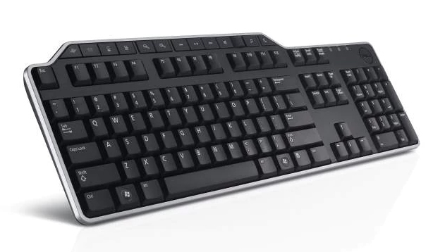 DELL 580-17682 tastatur Universel USB QWERTY Finsk, Svensk Sort