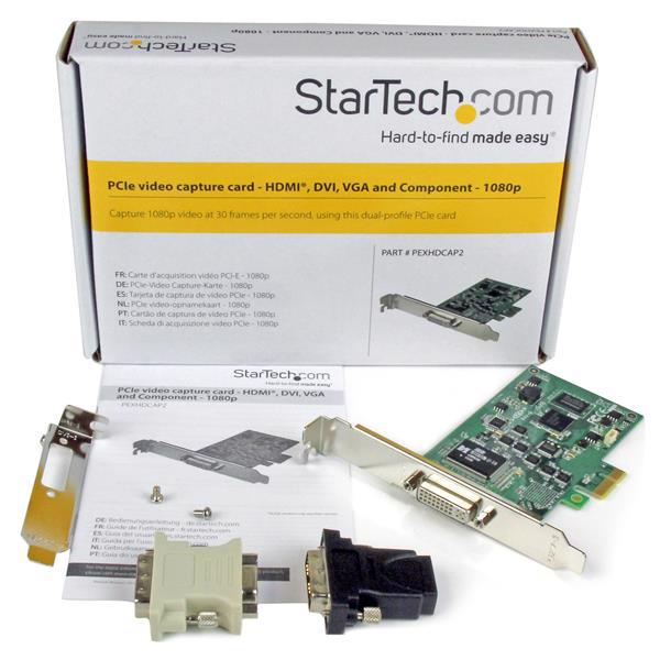 StarTech.com PEXHDCAP2 videoredigeringskort Intern PCIe