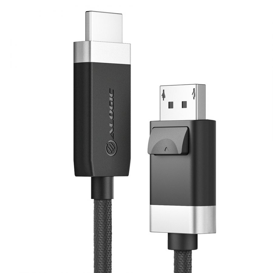 ALOGIC FUDPHD2-SGR videokabel adapter 2 m DisplayPort HDMI Sort, Grå