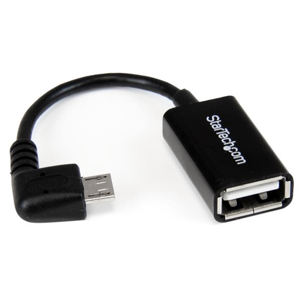StarTech.com UUSBOTGRA USB-kabel USB 2.0 0,127 m Micro-USB B USB A Sort