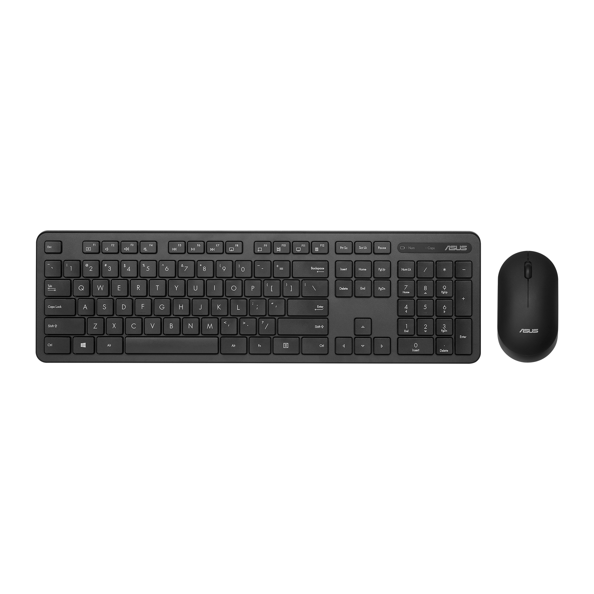 ASUS CW100 tastatur Mus inkluderet Universel RF trådløs + USB Sort