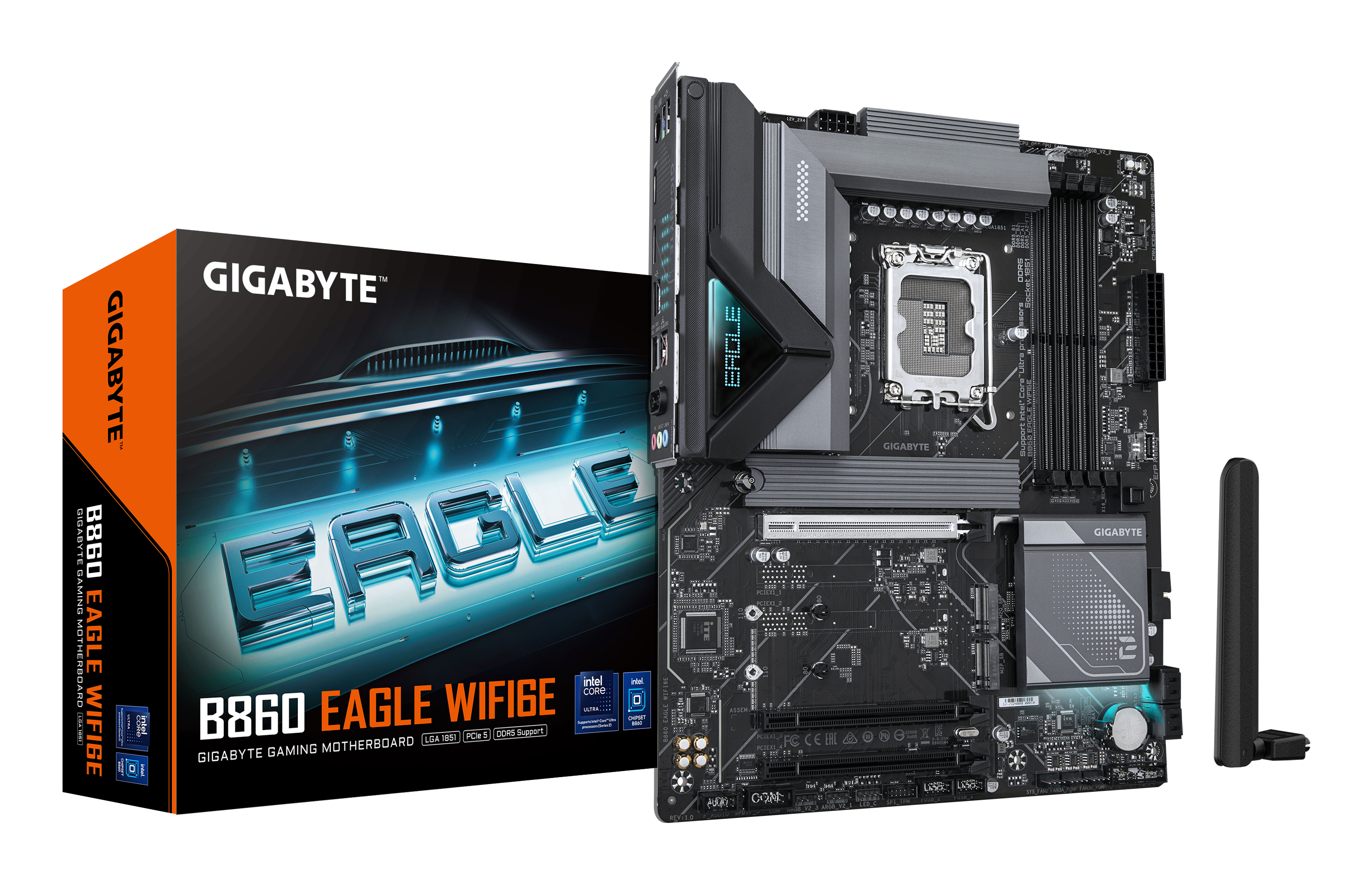 GIGABYTE B860 EAGLE WIFI6E bundkort Intel B860 LGA 1851 (Socket V1) ATX