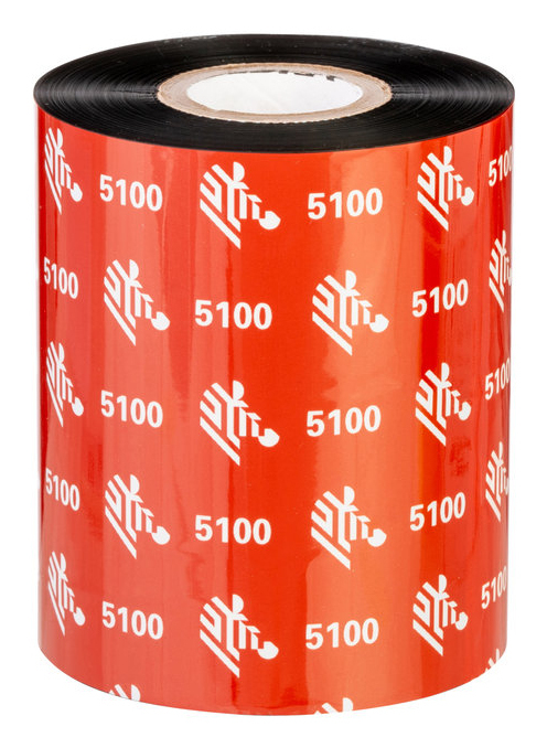 Zebra 5100 Premium Resin varmebånd 450 m Sort