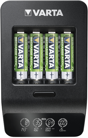 Varta LCD SMART CHARGER+ batterioplader Husholdningsbatteri Vekselstrøm