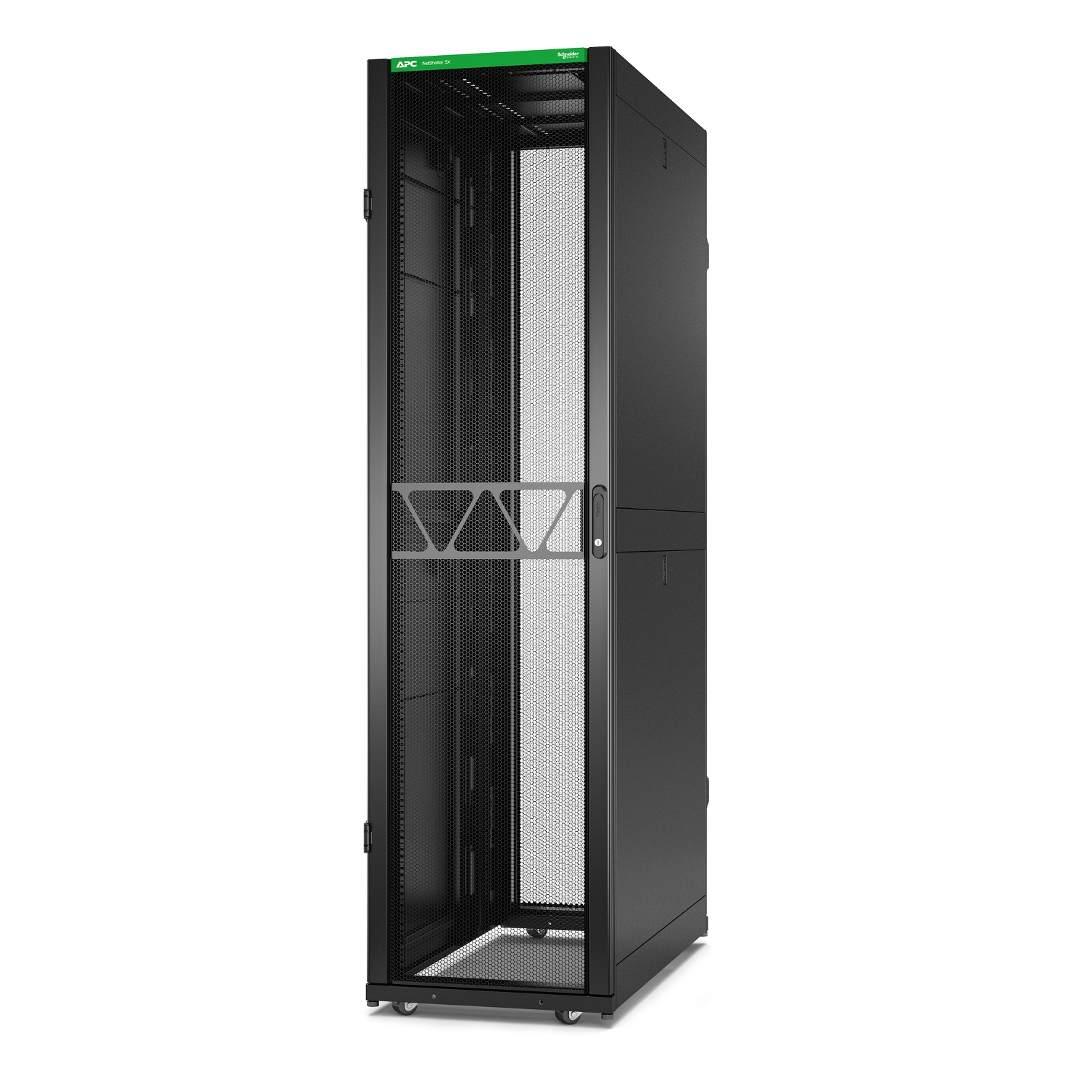 APC AR3307B2 stativ 48U Fritstående reol Sort