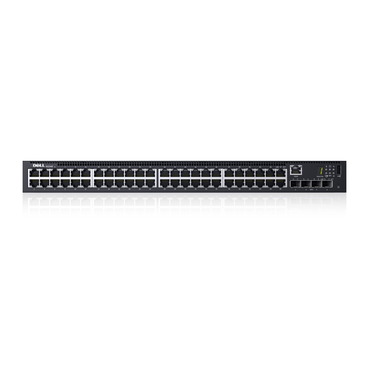 DELL N1548 Administreret L3 Gigabit Ethernet (10/100/1000) 1U Sort