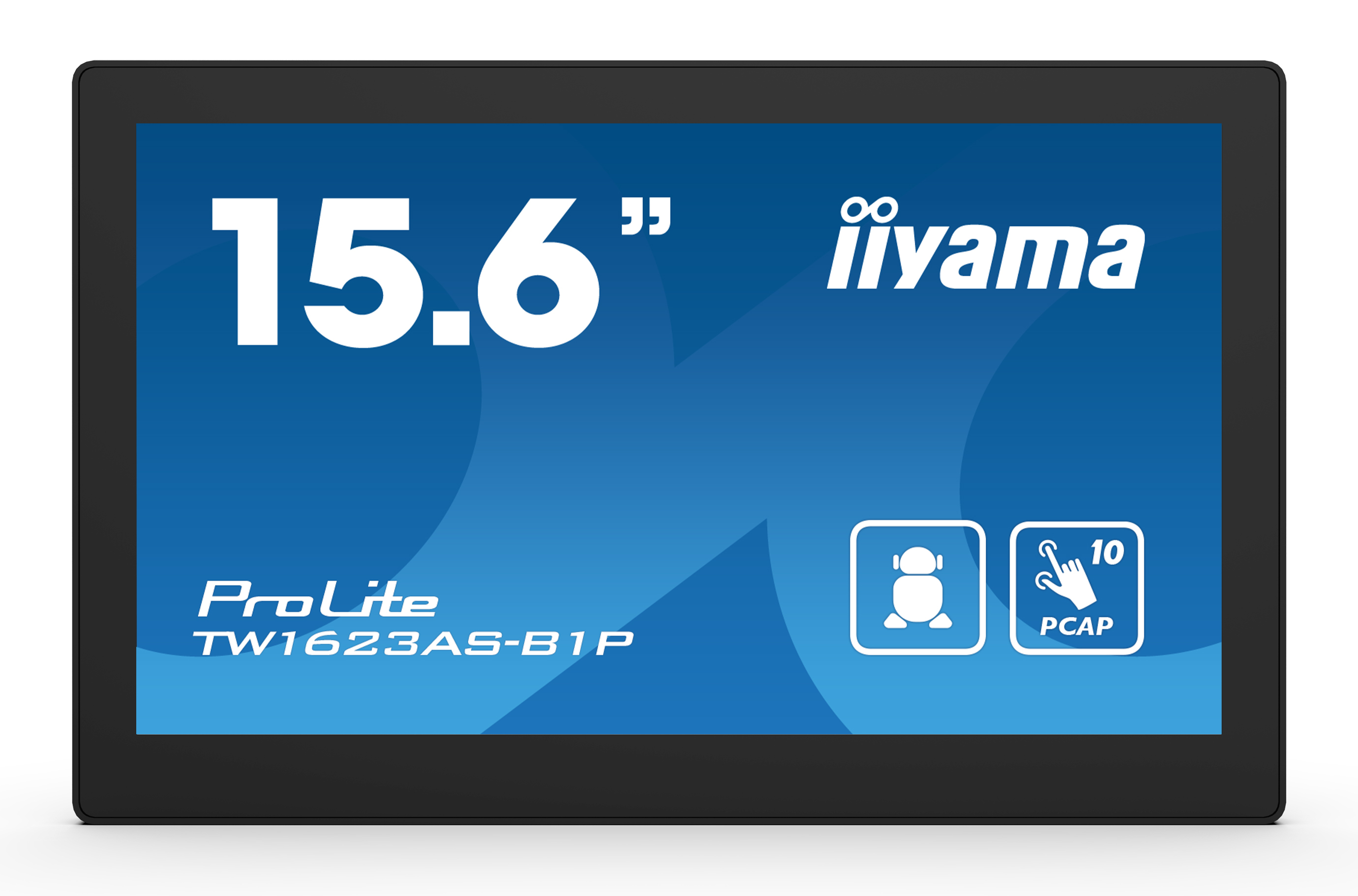 iiyama TW1623AS-B1P skilte display Interaktivt fladpanel 39,6 cm (15.6") Wi-Fi 450 cd/m² Double Full HD Sort Berøringsskærm Indbygget processer Android 24/7