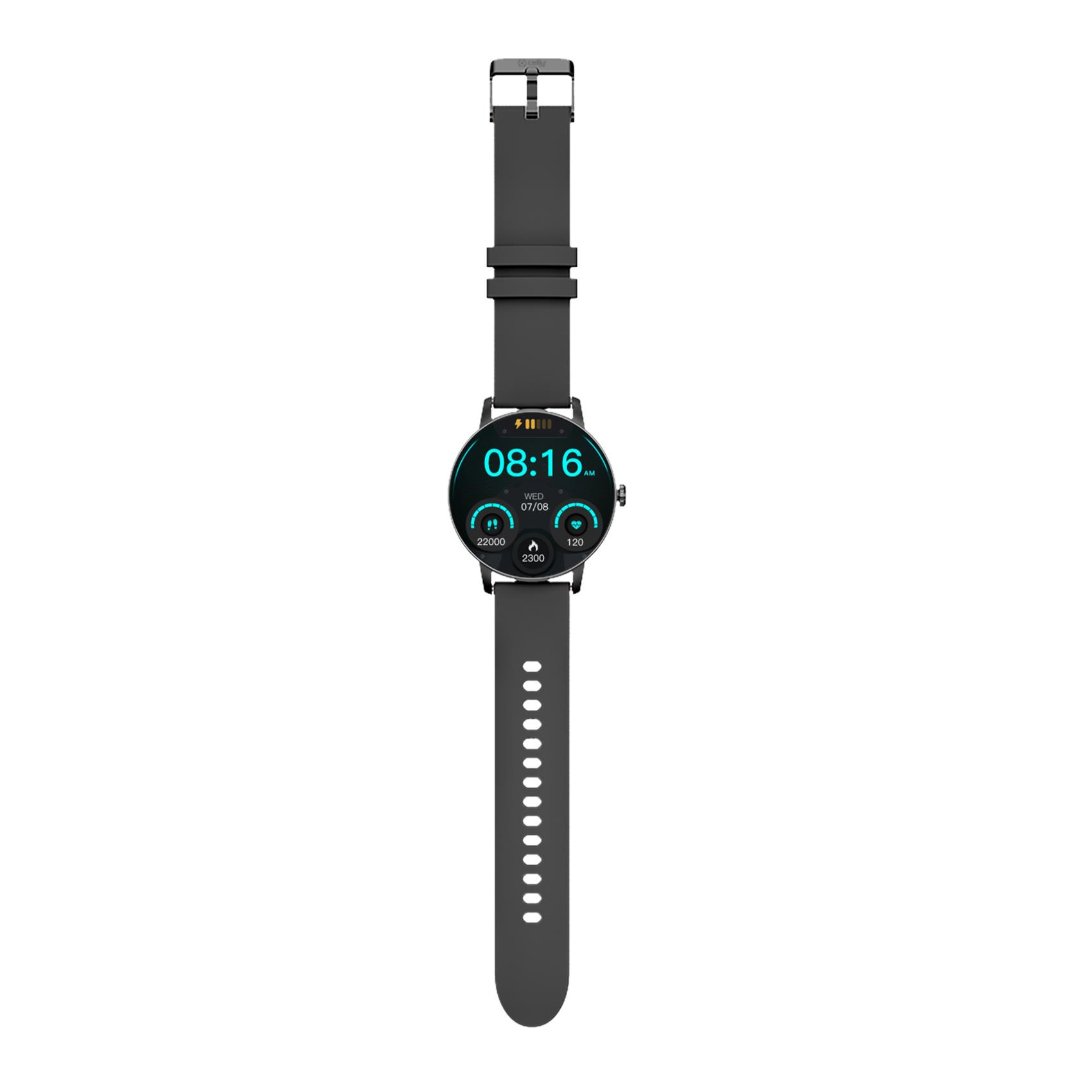 Celly TRAINERROUND2BK Smartwatch og sportsur 3,25 cm (1.28") Digital 320 x 320 pixel Berøringsskærm Sort GPS (satellit)