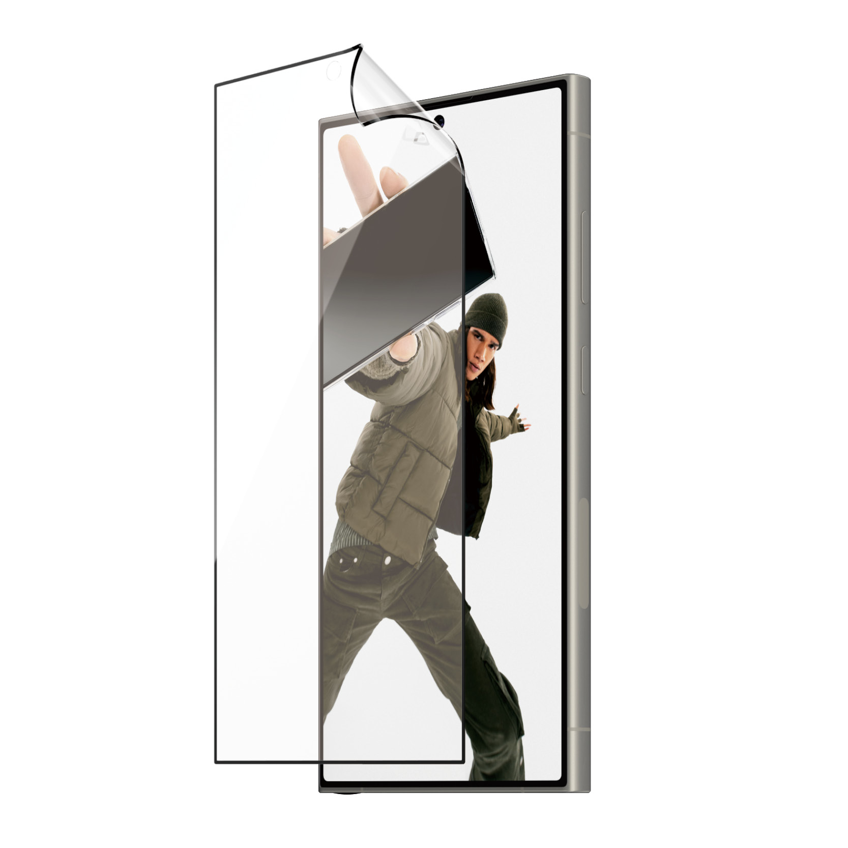 PanzerGlass ® ECO MATRIX Screen Protector med D3O® Samsung Galaxy S24 Ultra | Ultra-Wide Fit m. AlignerKit