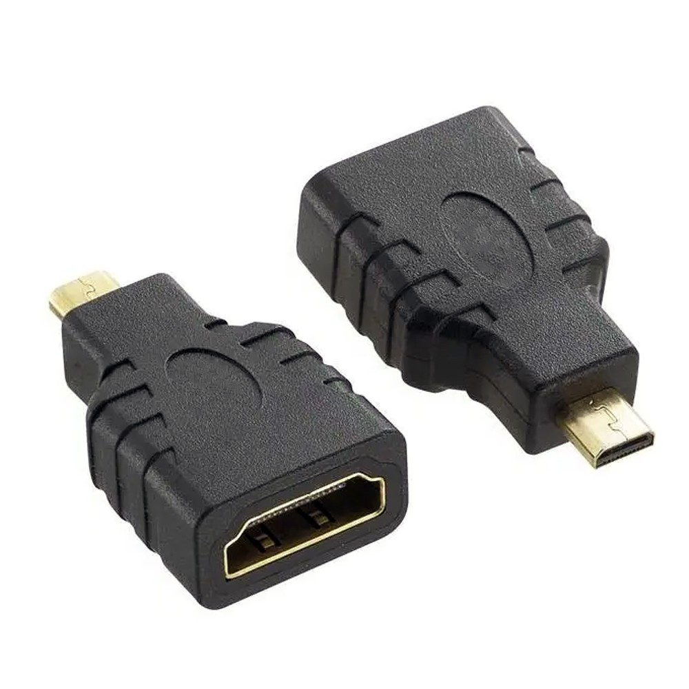 Techly Micro D HDMI - HDMI M/F Micro HDMI D Sort