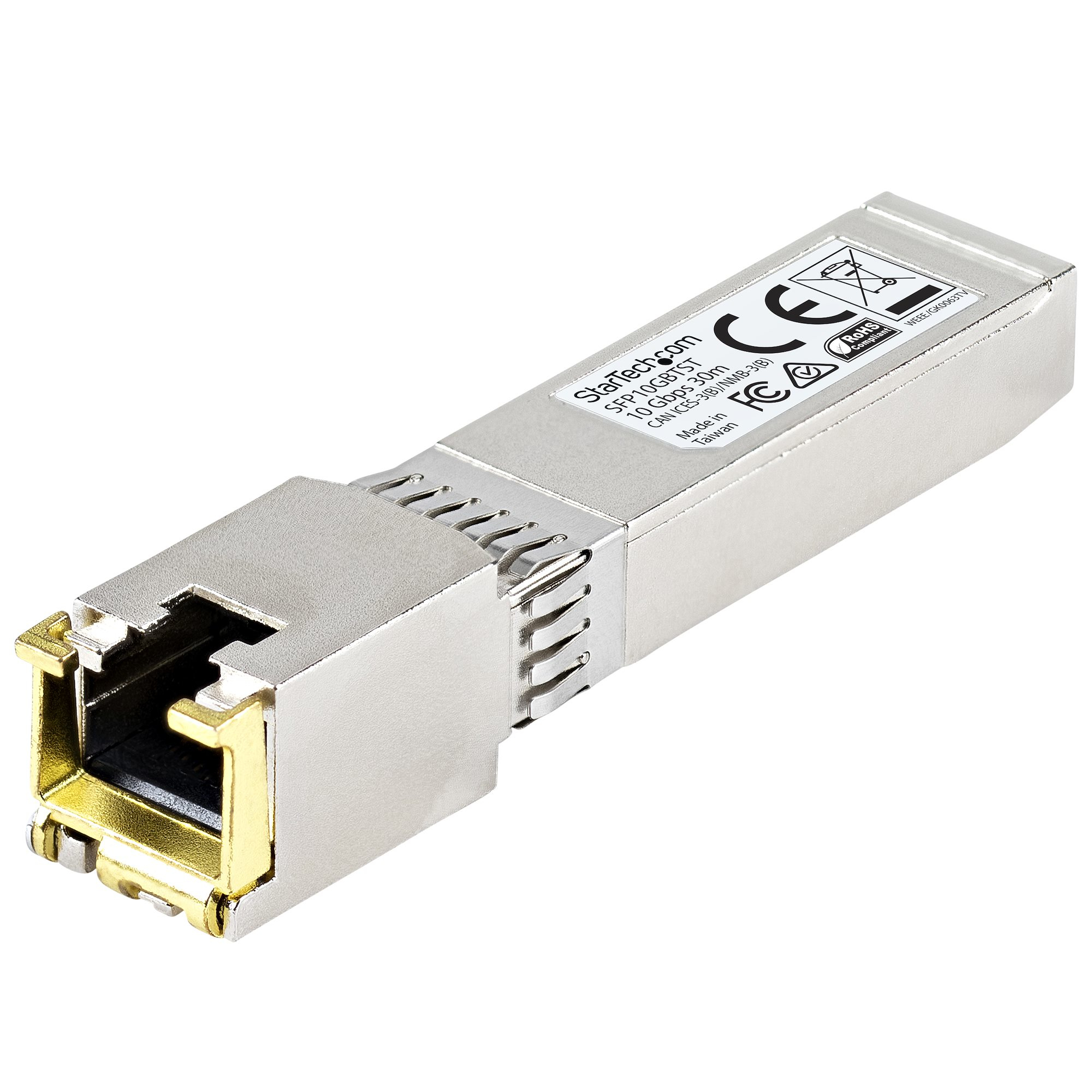 StarTech.com SFP10GBTST modul til netværksmodtager Kobber 10000 Mbit/s SFP+