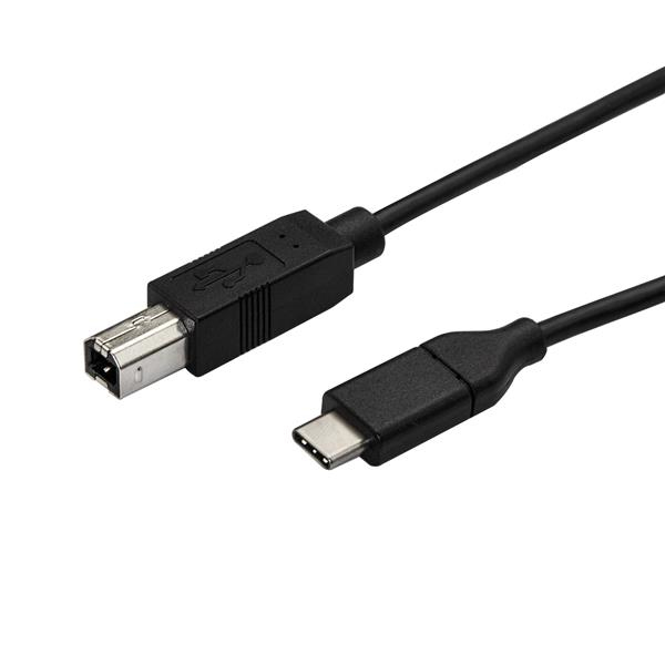 StarTech.com USB2CB3M USB-kabel USB 2.0 3 m USB C USB B Sort