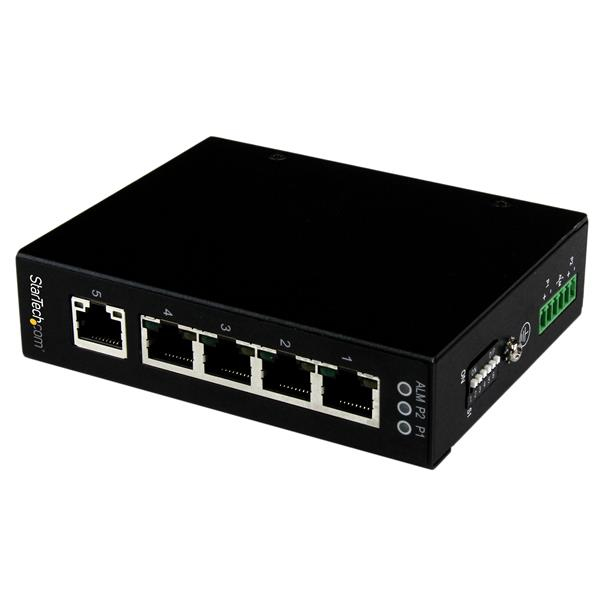 StarTech.com IES51000 netværksswitch Ikke administreret Gigabit Ethernet (10/100/1000) Sort