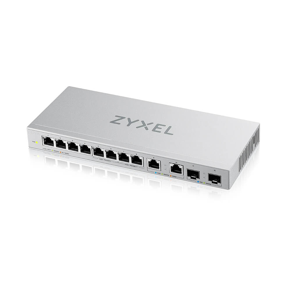 Zyxel XGS1010-12-ZZ0102F netværksswitch Ikke administreret Gigabit Ethernet (10/100/1000) Grå