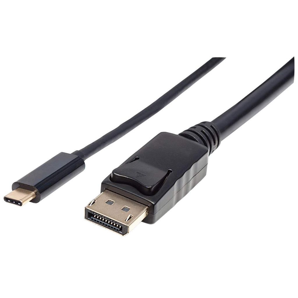 Manhattan 152464 videokabel adapter 2 m USB Type-C DisplayPort Sort