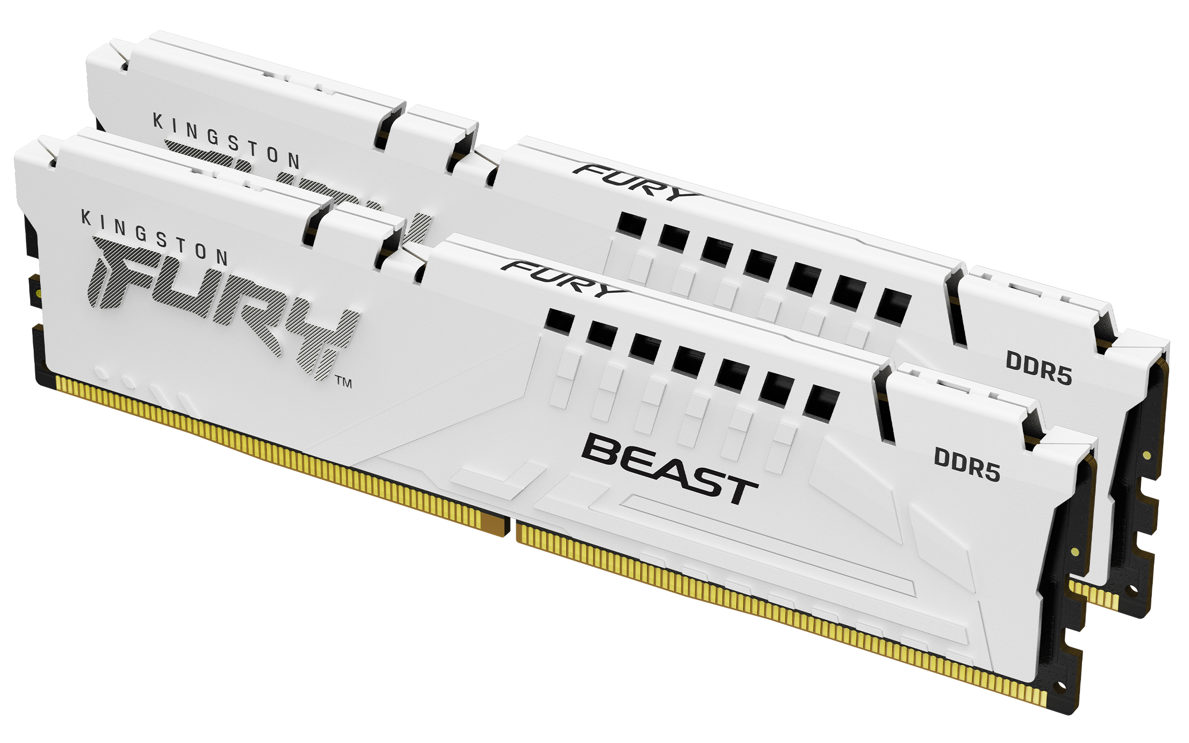 Kingston Technology FURY Beast 32GB 6800MT/s DDR5 CL34 DIMM (Sæt med 2) White EXPO