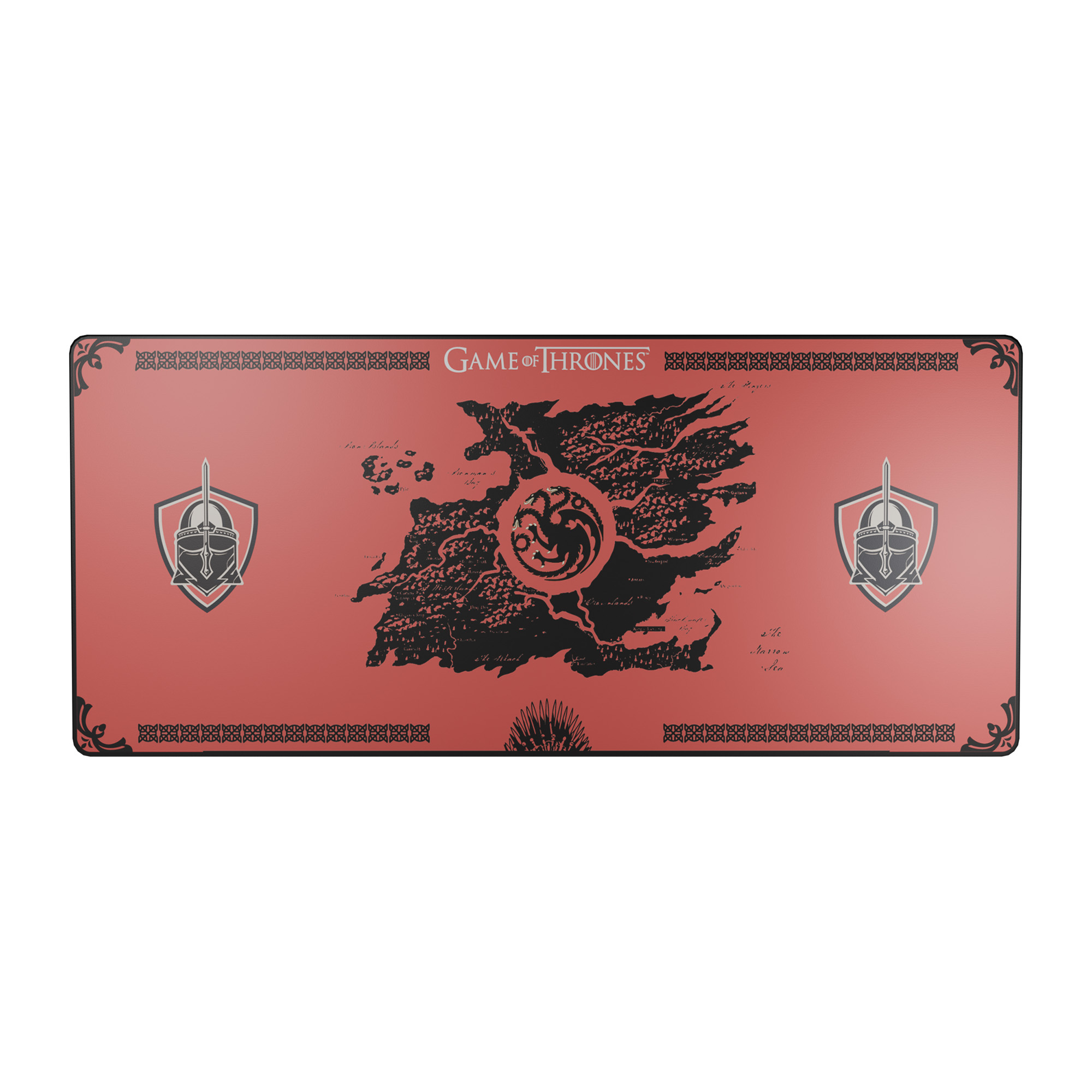 Lexip HBO Game of Thrones Gaming musemåtte Sort, Rød