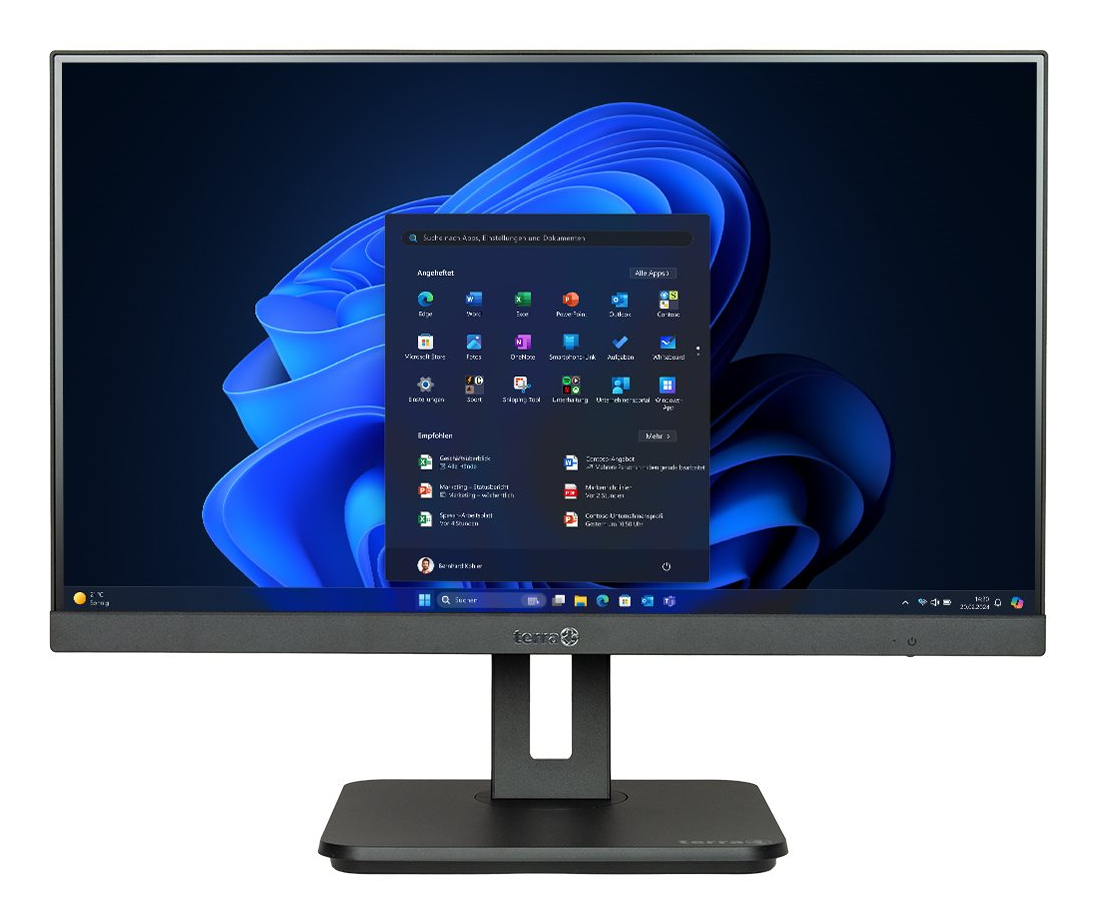 TERRA 1000034 All-in-One PC Intel® Core™ i5 i5-14500 60,5 cm (23.8") 1920 x 1080 pixel Berøringsskærm 8 GB DDR5-SDRAM 500 GB SSD Windows 11 Pro Wi-Fi 6 (802.11ax) Sort