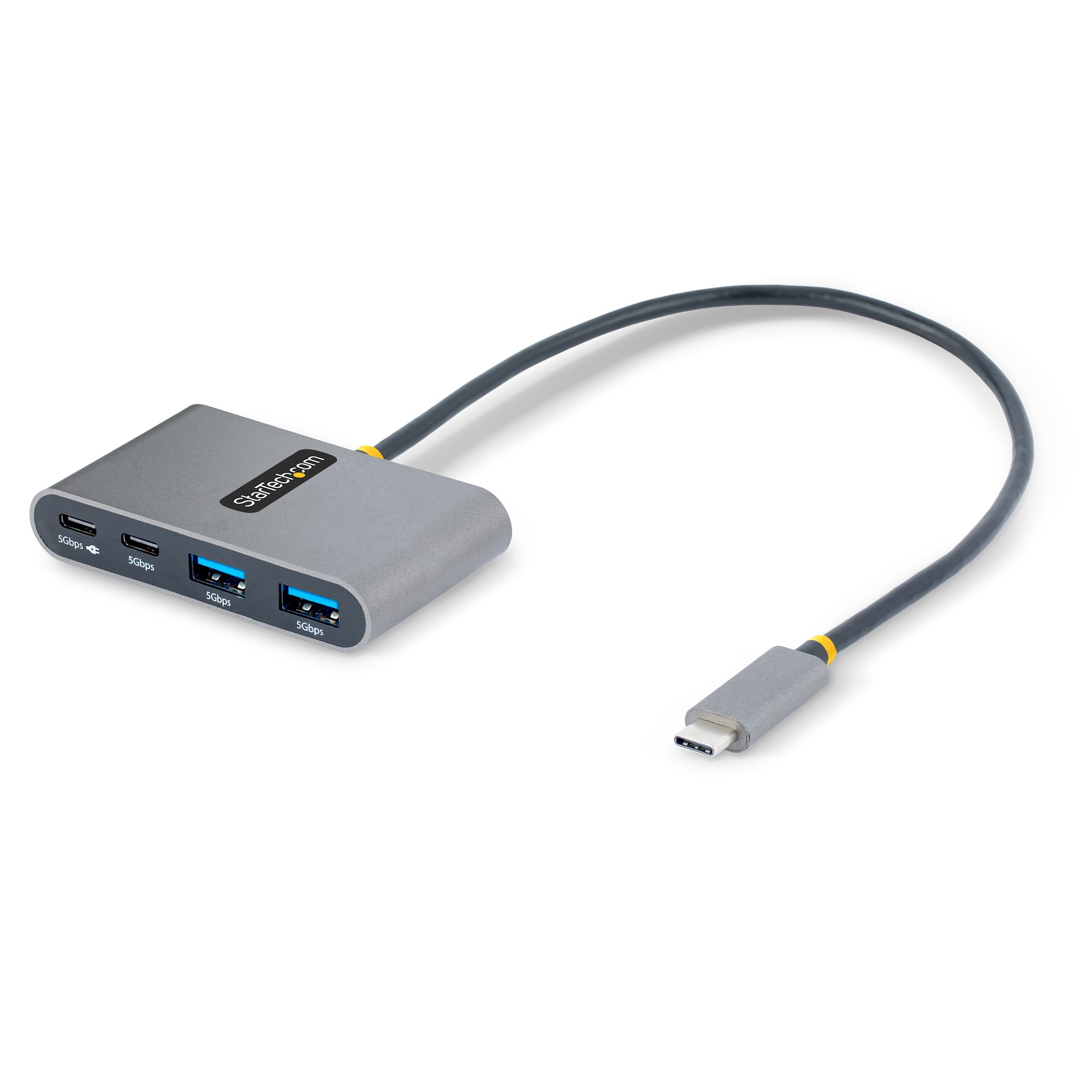 StarTech.com 5G2A2CPDB-USB-C-HUB interface hub USB 3.2 Gen 1 (3.1 Gen 1) Type-C 5000 Mbit/s Grå